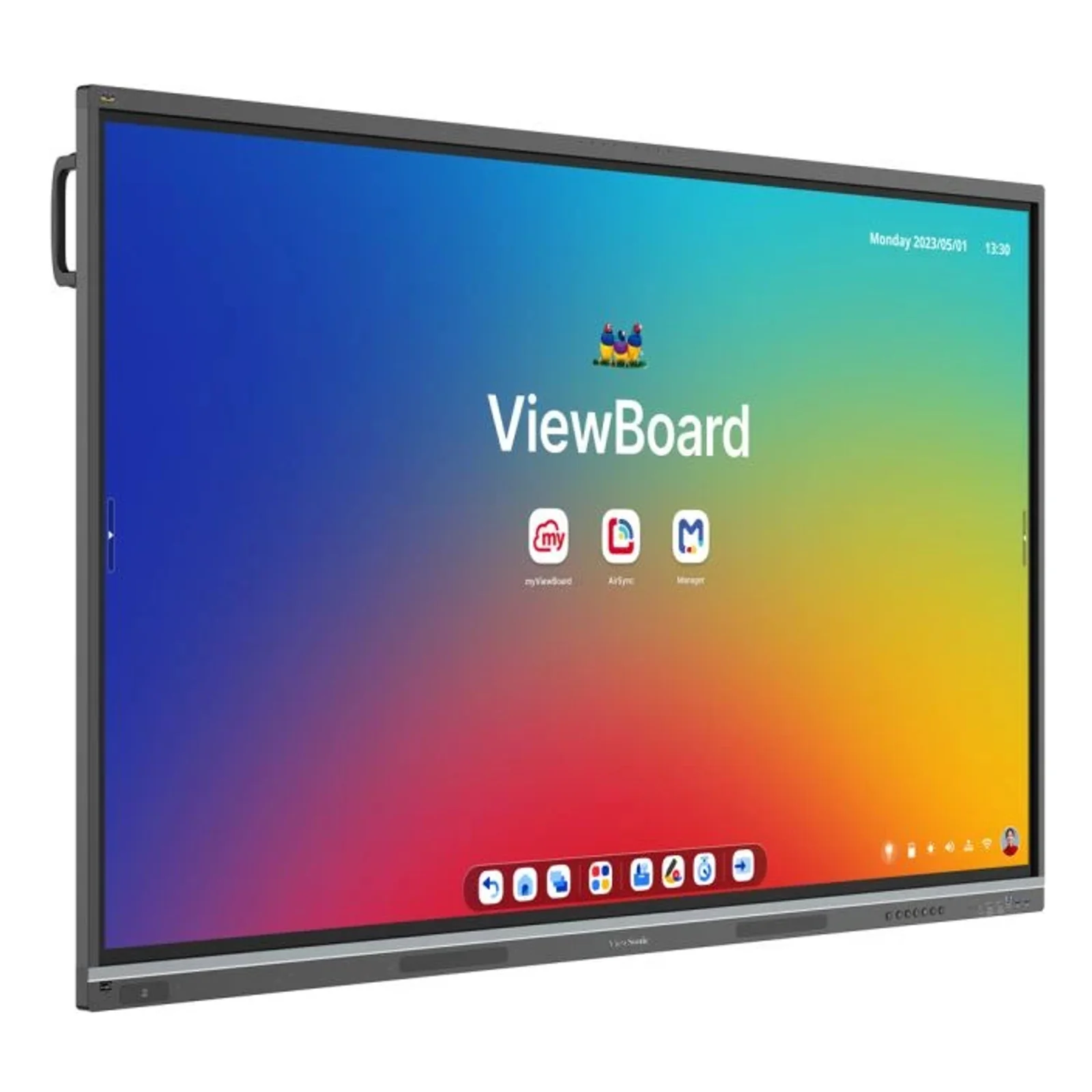Viewsonic IFP7551-3C tableau blanc interactif 190,5 cm (75") 3840 x 2160 pixels Écran tactile Noir
