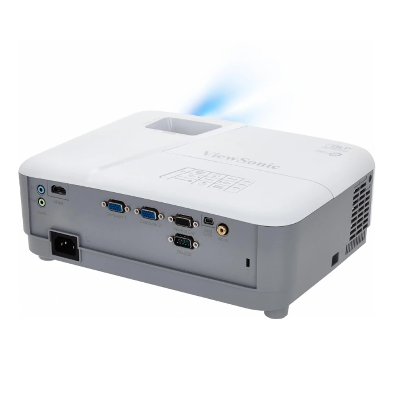 Viewsonic PA503W vidéo-projecteur Projecteur à focale standard 3800 ANSI lumens DMD WXGA (1280x800) Blanc
