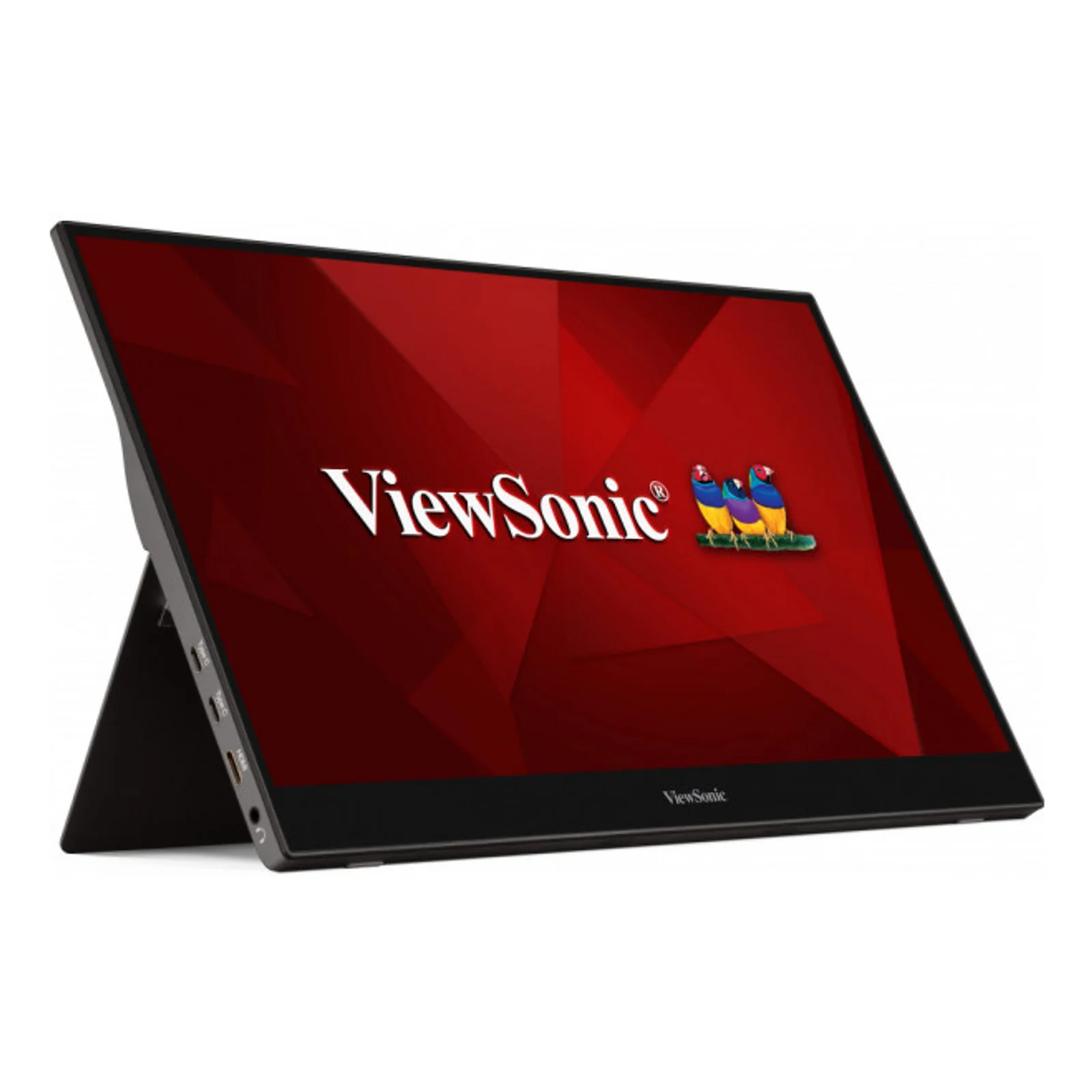 Viewsonic TD1655 écran plat de PC 39,6 cm (15.6") 1920 x 1080 pixels Full HD LED Écran tactile Multi-utilisateur Noir, Argent