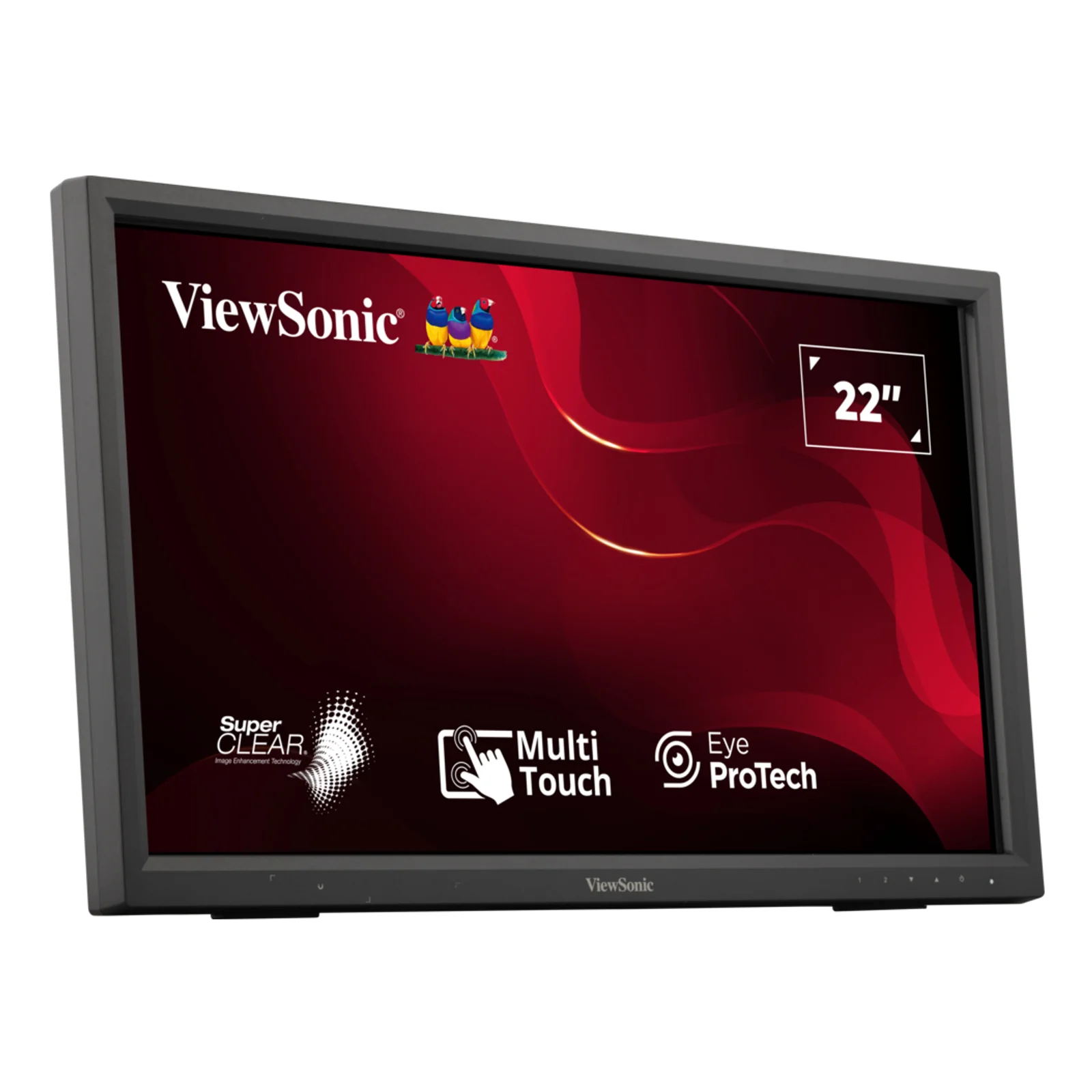 Viewsonic TD2223-2 écran plat de PC 55,9 cm (22") 1920 x 1080 pixels Full HD LCD Écran tactile Noir