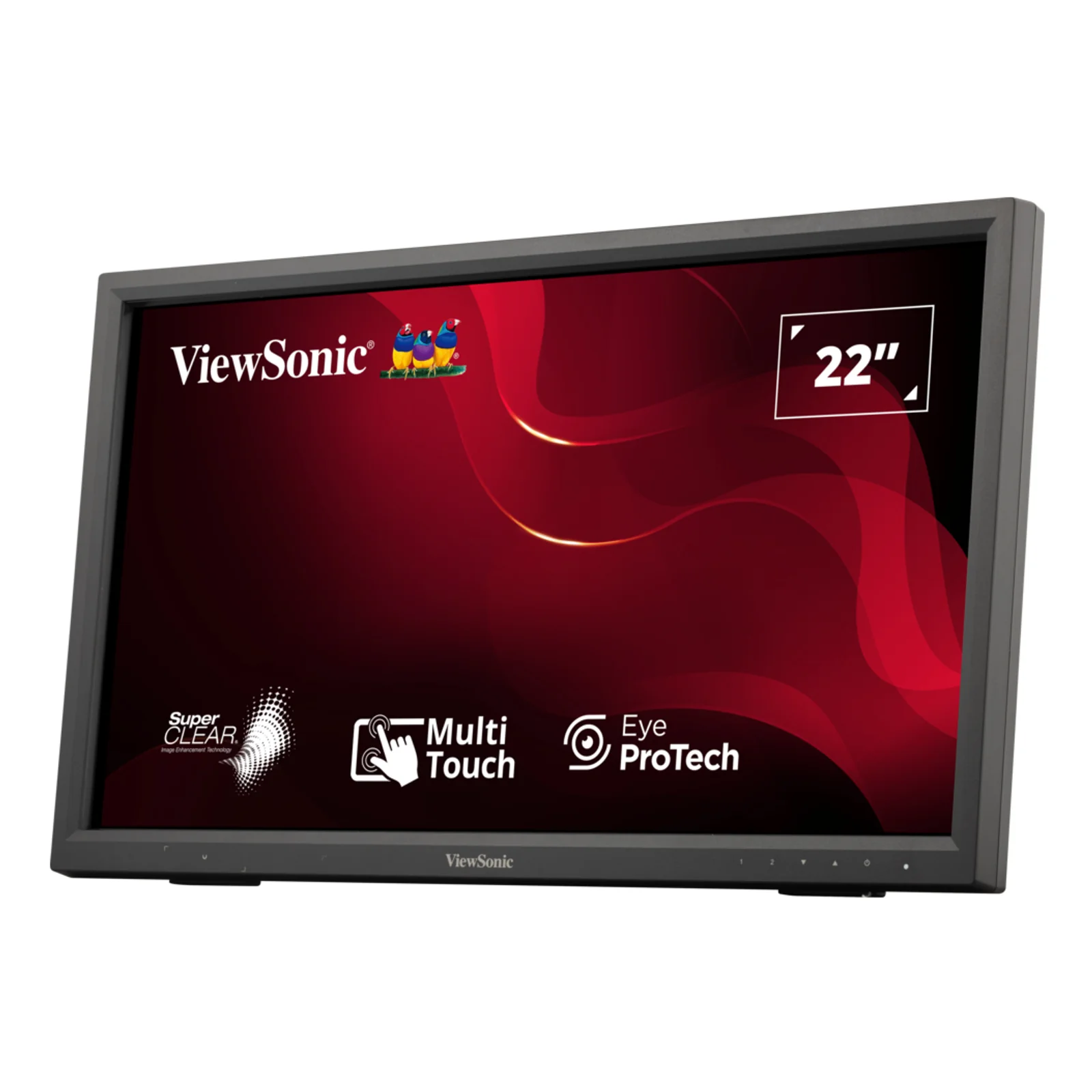 Viewsonic TD2223-2 écran plat de PC 55,9 cm (22") 1920 x 1080 pixels Full HD LCD Écran tactile Noir