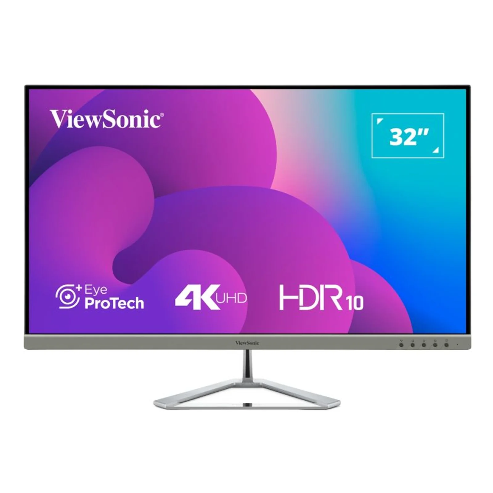 VX3276-4K-MHD-2 écran plat de PC 81,3 cm (32") 3840 x 2160 pixels 4K Ultra HD LCD Noir, Argent
