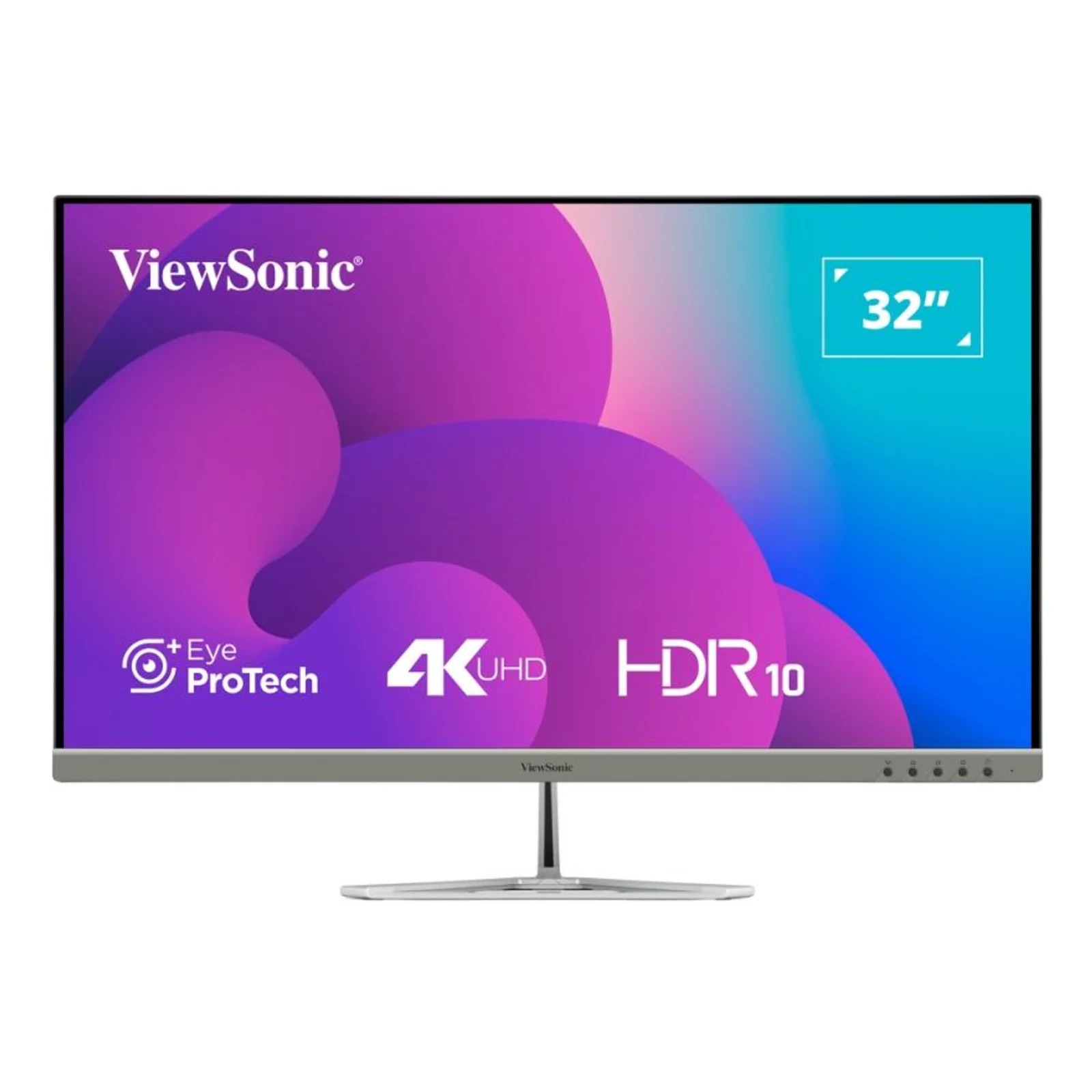 Viewsonic VX3276-4K-MHD-2 écran plat de PC 81,3 cm (32") 3840 x 2160 pixels 4K Ultra HD LCD Noir, Argent