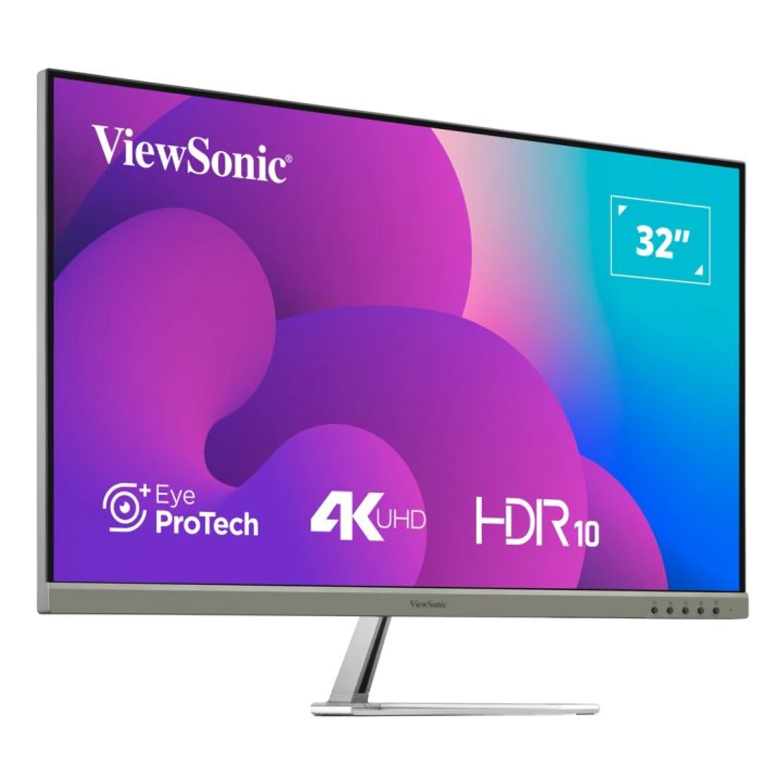 Viewsonic VX3276-4K-MHD-2 écran plat de PC 81,3 cm (32") 3840 x 2160 pixels 4K Ultra HD LCD Noir, Argent