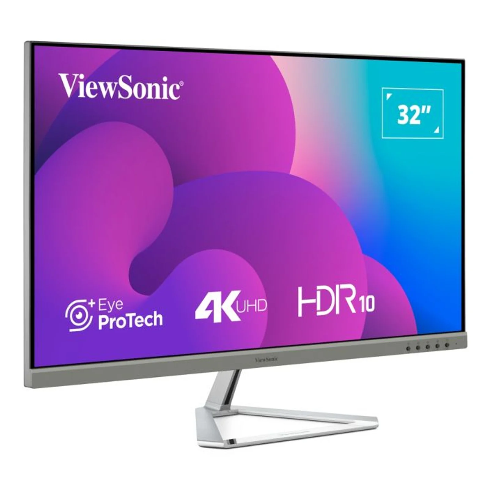 Viewsonic VX3276-4K-MHD-2 écran plat de PC 81,3 cm (32") 3840 x 2160 pixels 4K Ultra HD LCD Noir, Argent