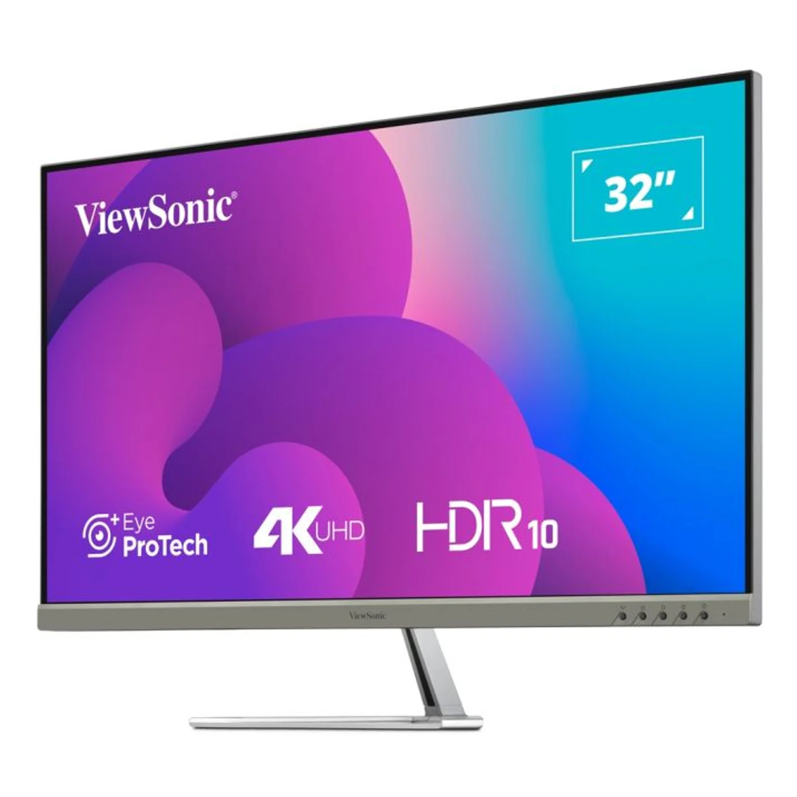 Viewsonic VX3276-4K-MHD-2 écran plat de PC 81,3 cm (32") 3840 x 2160 pixels 4K Ultra HD LCD Noir, Argent