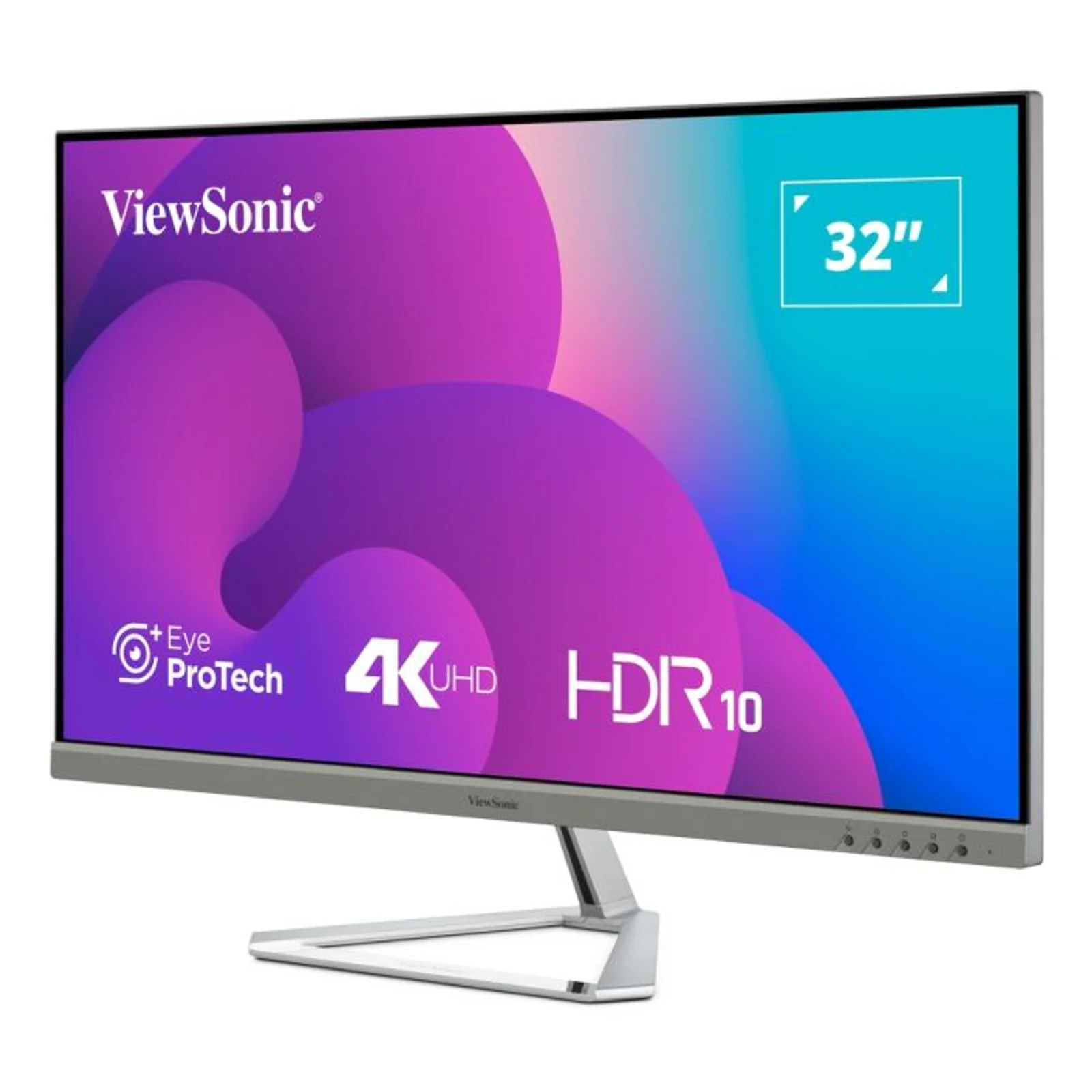 Viewsonic VX3276-4K-MHD-2 écran plat de PC 81,3 cm (32") 3840 x 2160 pixels 4K Ultra HD LCD Noir, Argent
