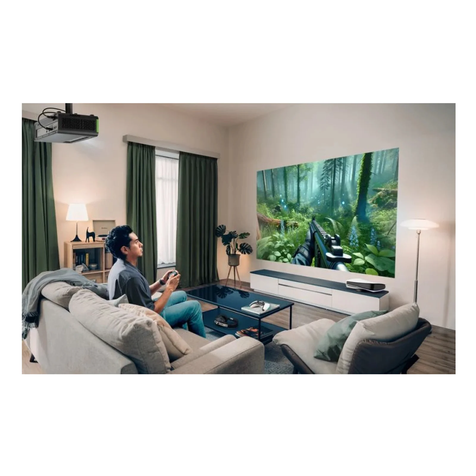 Viewsonic X1-4KB Pro Projecteur à focale standard LED UHD 4K (3840x2160) Compatibilité 3D Noir
