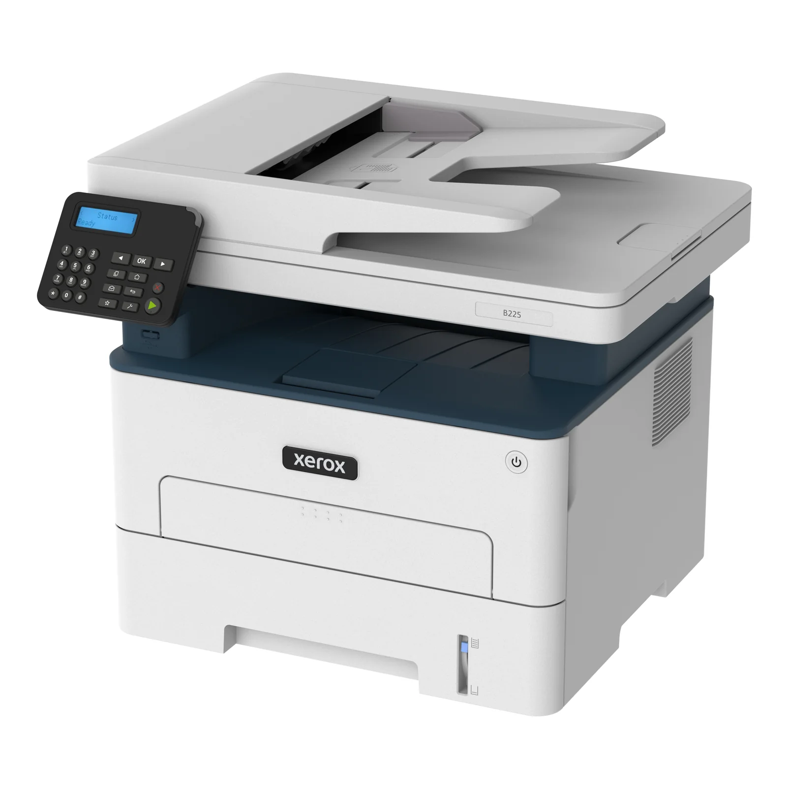 Xerox B225 copie/impression/numérisation recto verso sans fil A4, 34 ppm, PS3 PCL5e/6, chargeur automatique de documents, 2 magasins, total 251 feuilles