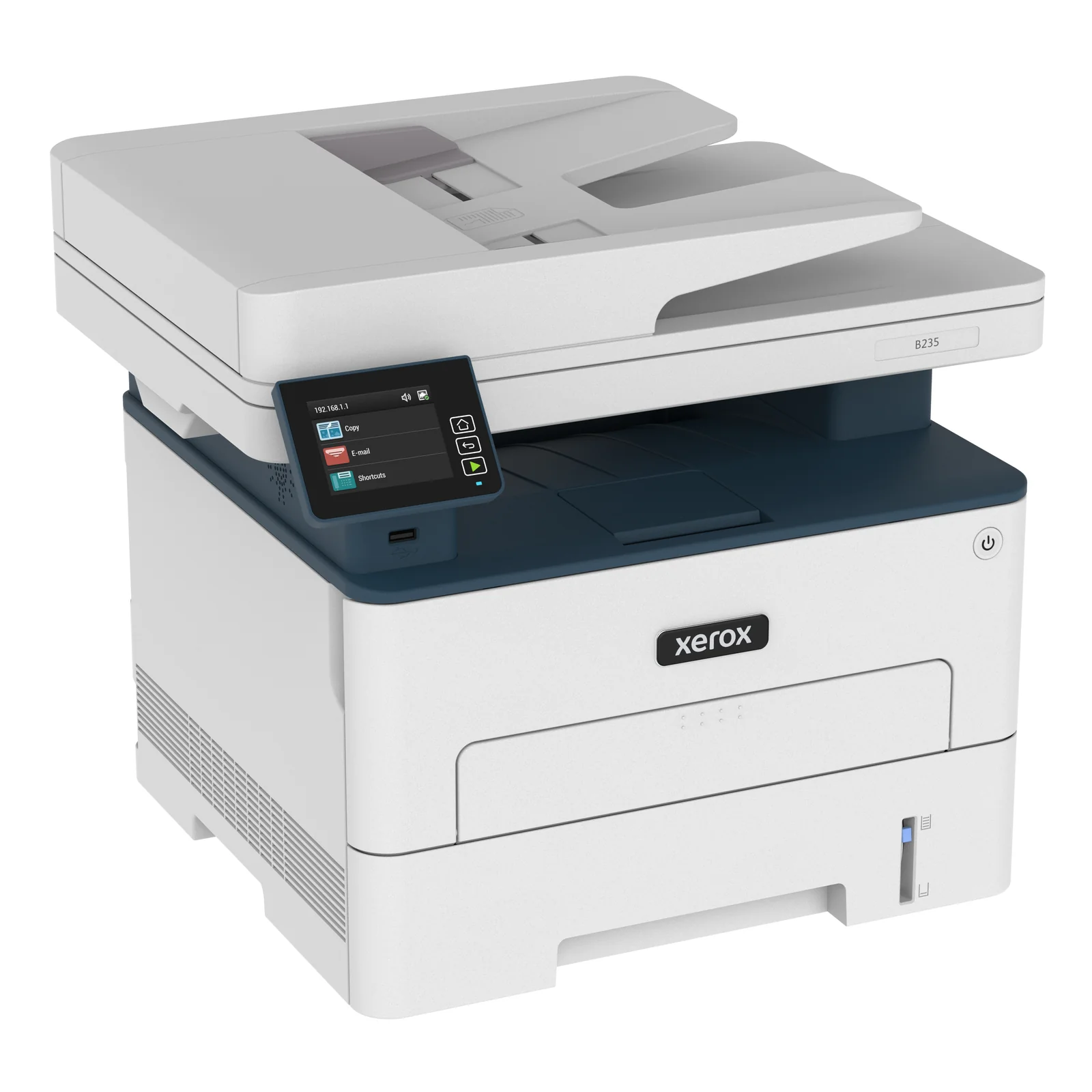 Xerox B235 copie/impression/numérisation/télécopie recto verso sans fil A4, 34 ppm, PS3 PCL5e/6, chargeur automatique de documents, 2 magasins, total 251 feuilles