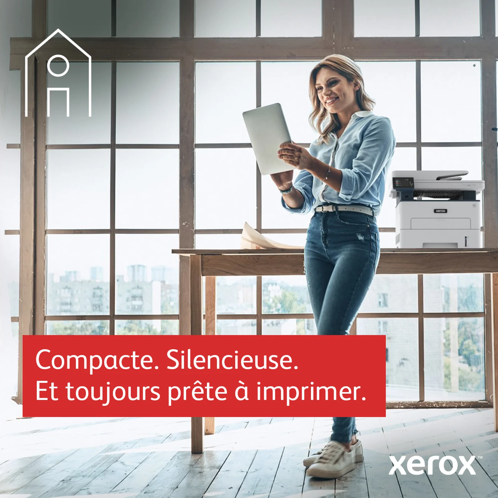 Xerox B305 copie/impression/numérisation recto verso sans fil A4, 38 ppm, PS3 PCL5e/6, 2 magasins, 350 feuilles
