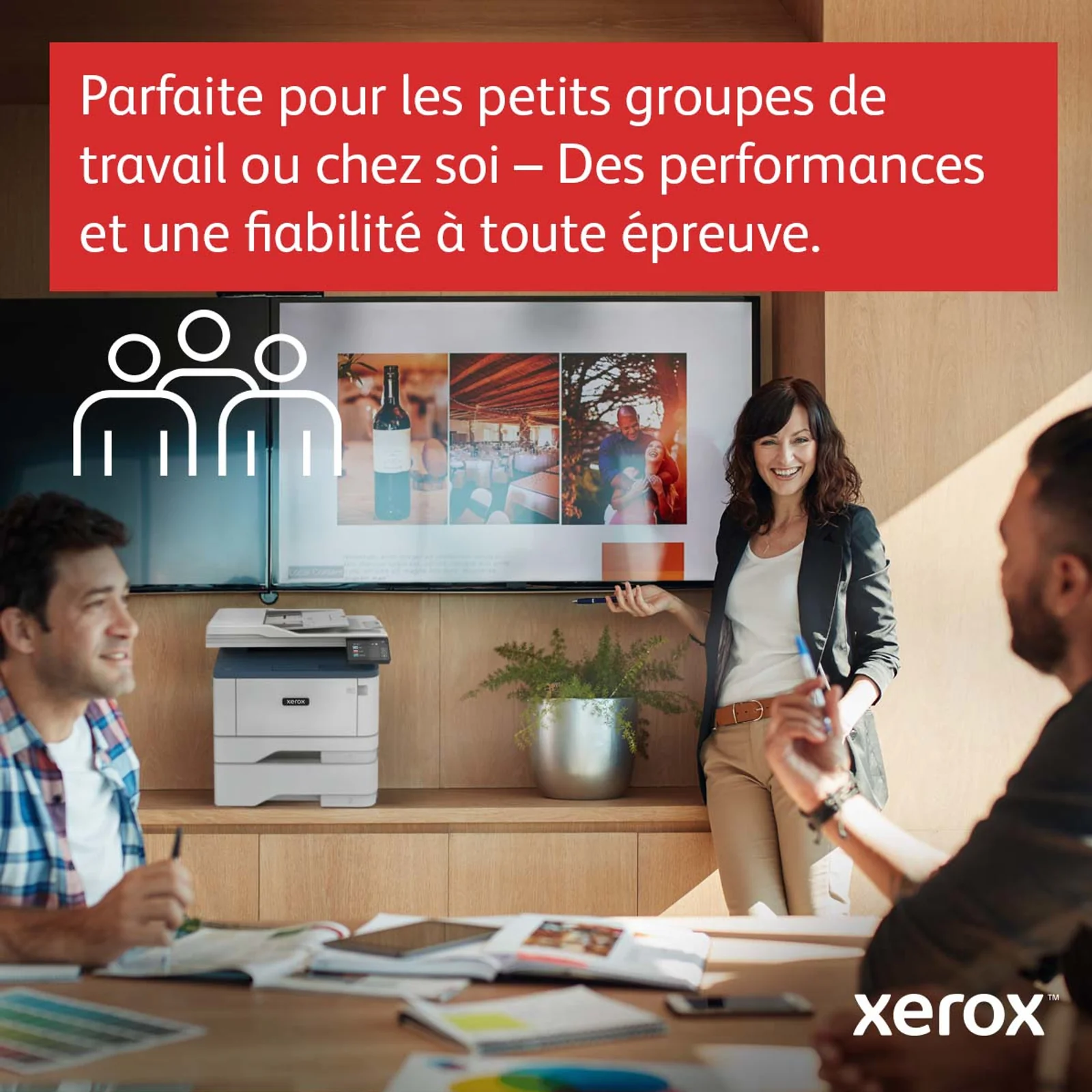 Xerox B305 copie/impression/numérisation recto verso sans fil A4, 38 ppm, PS3 PCL5e/6, 2 magasins, 350 feuilles