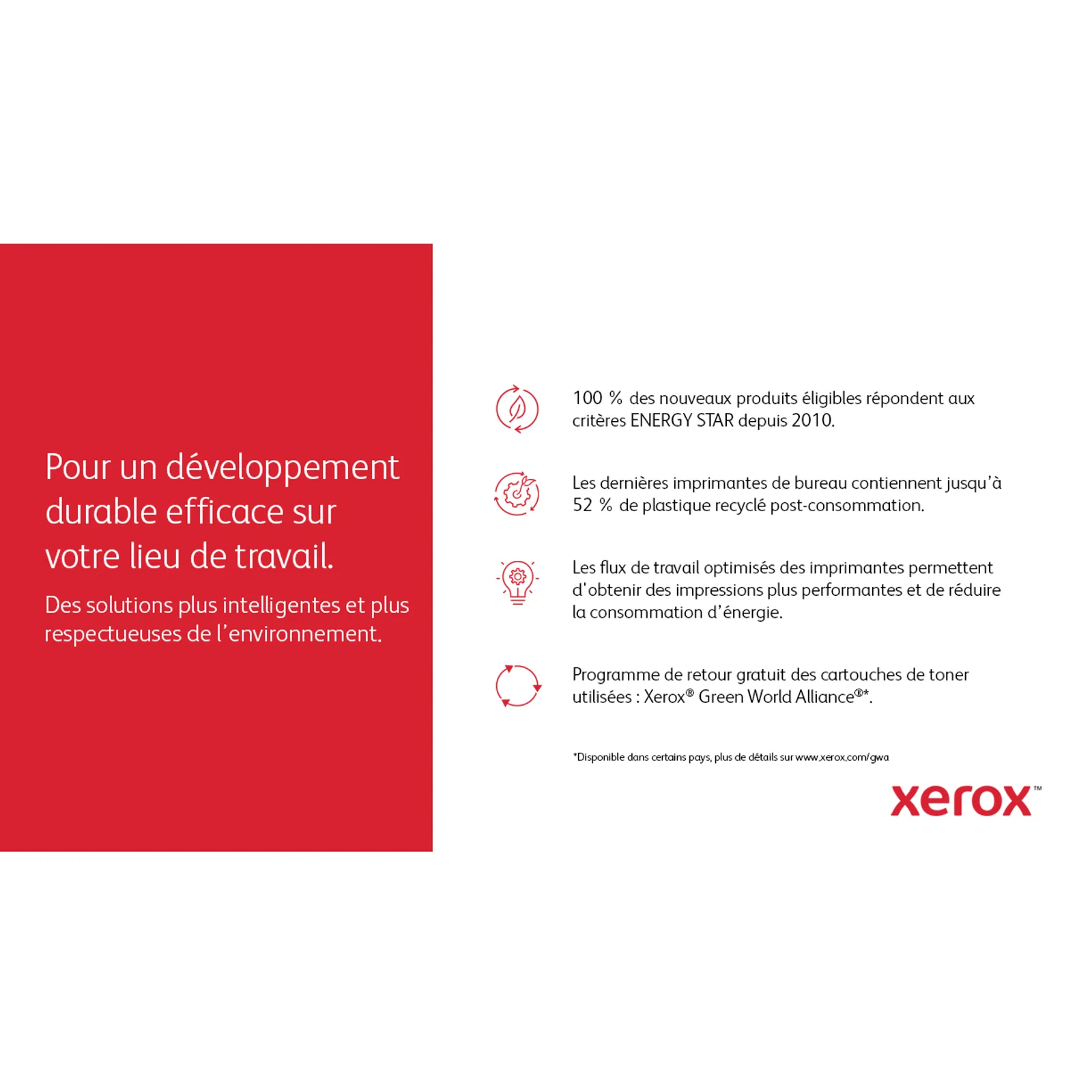 Xerox B310 Imprimante recto verso sans fil A4 40 ppm, PS3 PCL5e/6, 2 magasins Total 350 feuilles