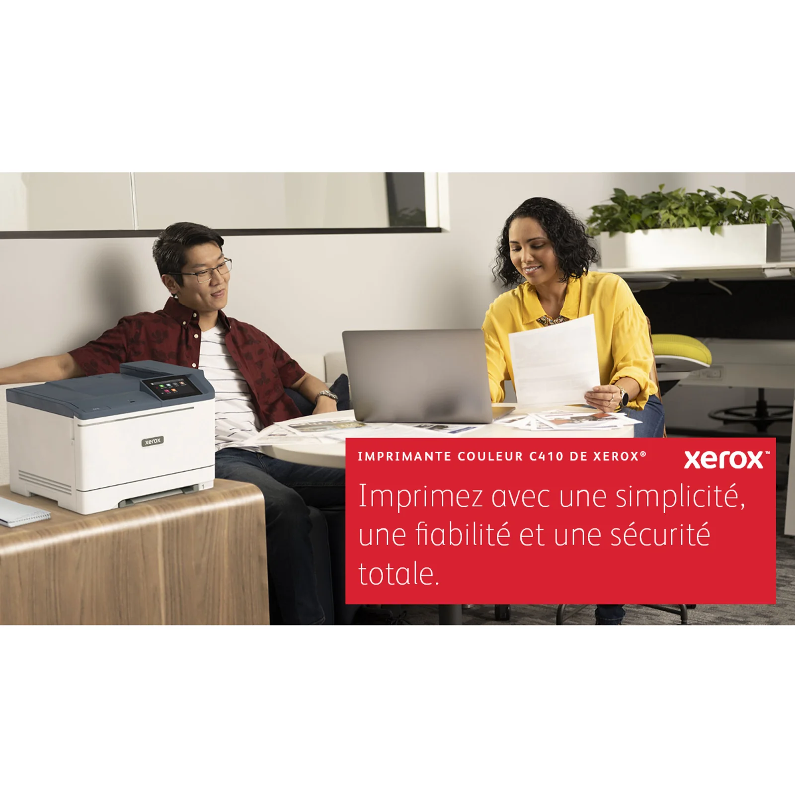 Xerox Imprimante recto verso A4 40 ppm C410, PS3 PCL5e/6, 2 magasins 251 feuilles