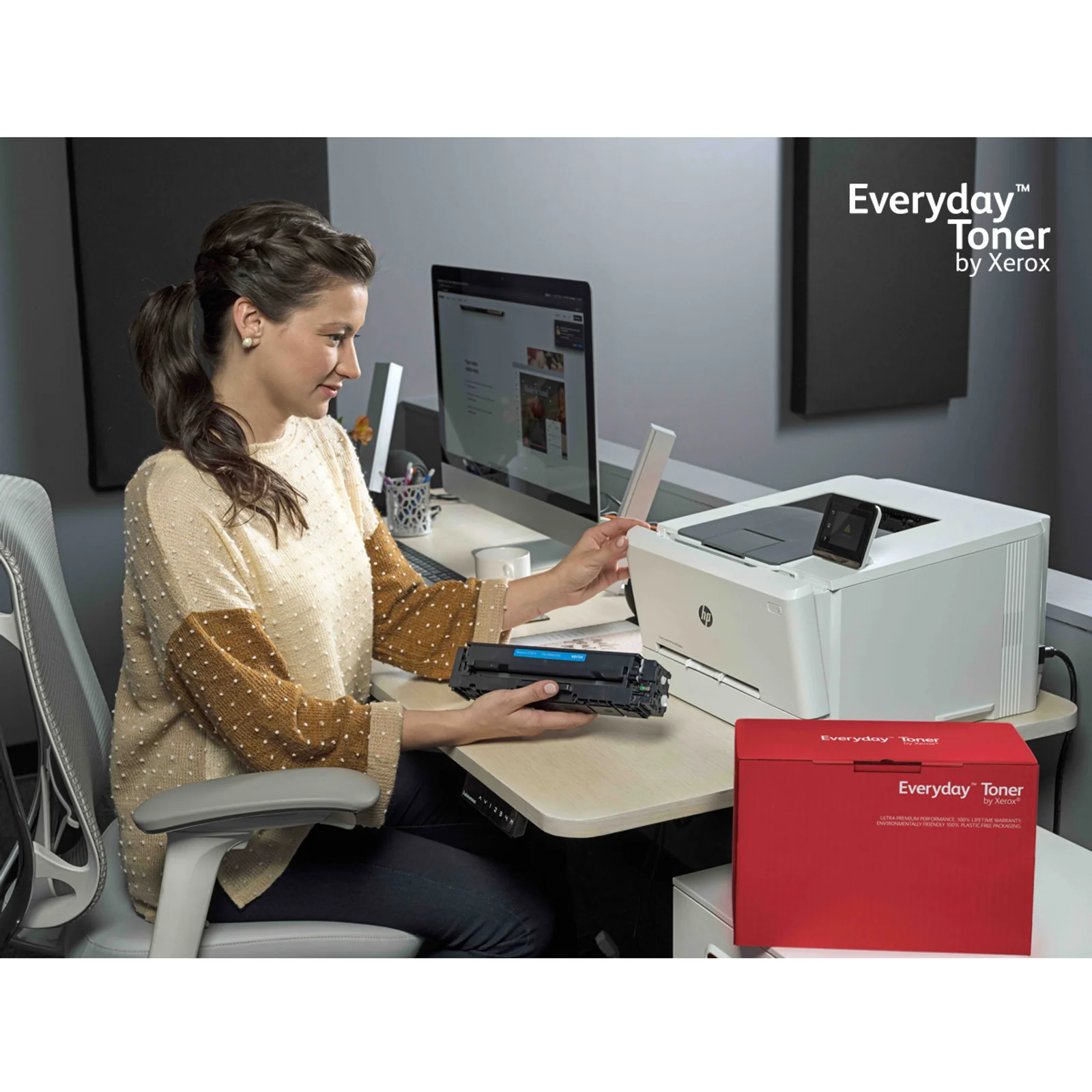 Toner Everyday™ Jaune de Xerox compatible avec HP 410A (CF412A), Capacité standard