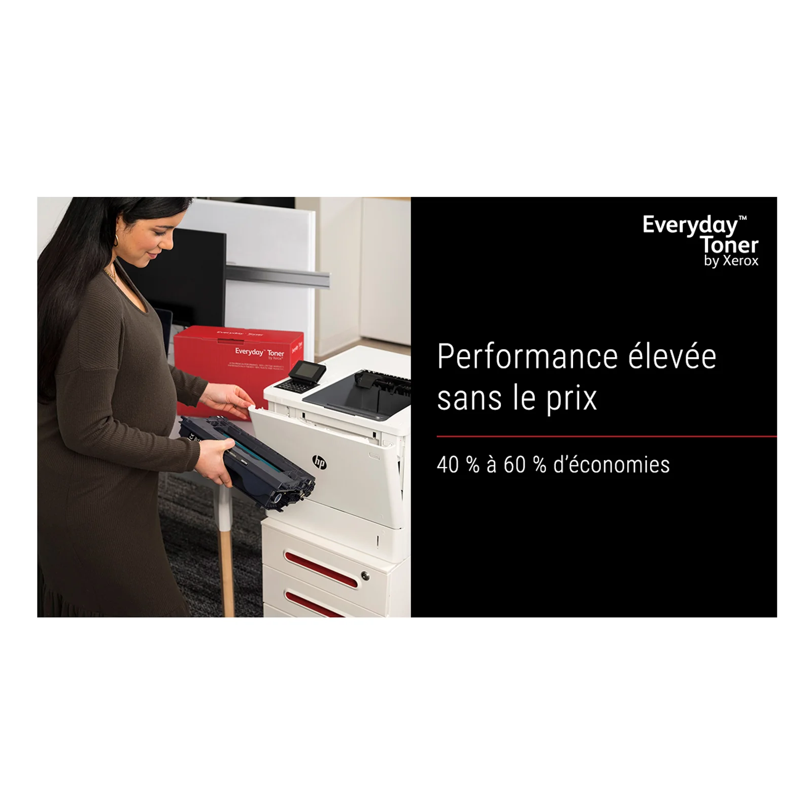 Toner Everyday™ Noir de Xerox compatible avec HP 55A (CE255A), Capacité standard