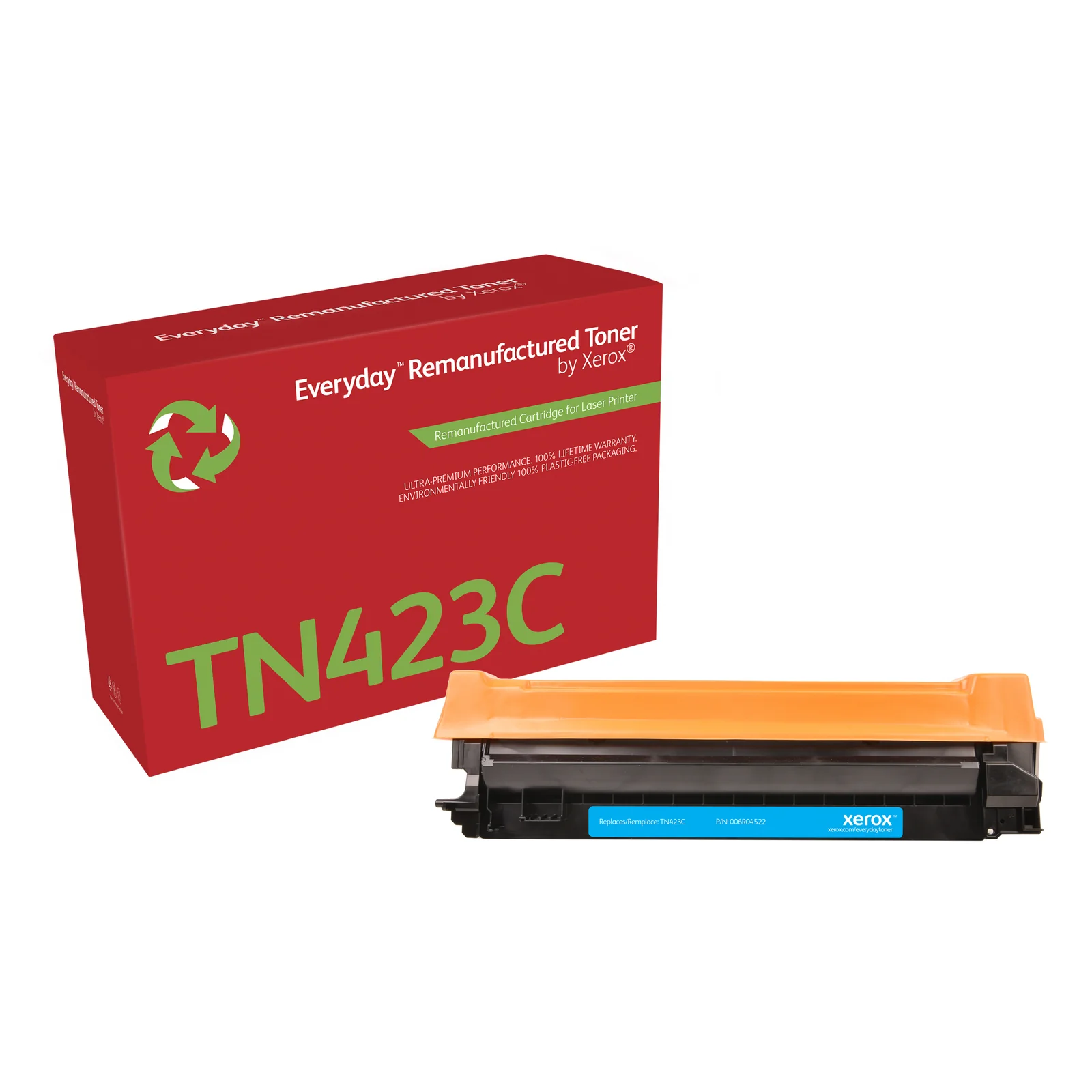 Toner remanufacturé Cyan Everyday™ de Xerox compatible avec Brother TN423C, Grande capacité