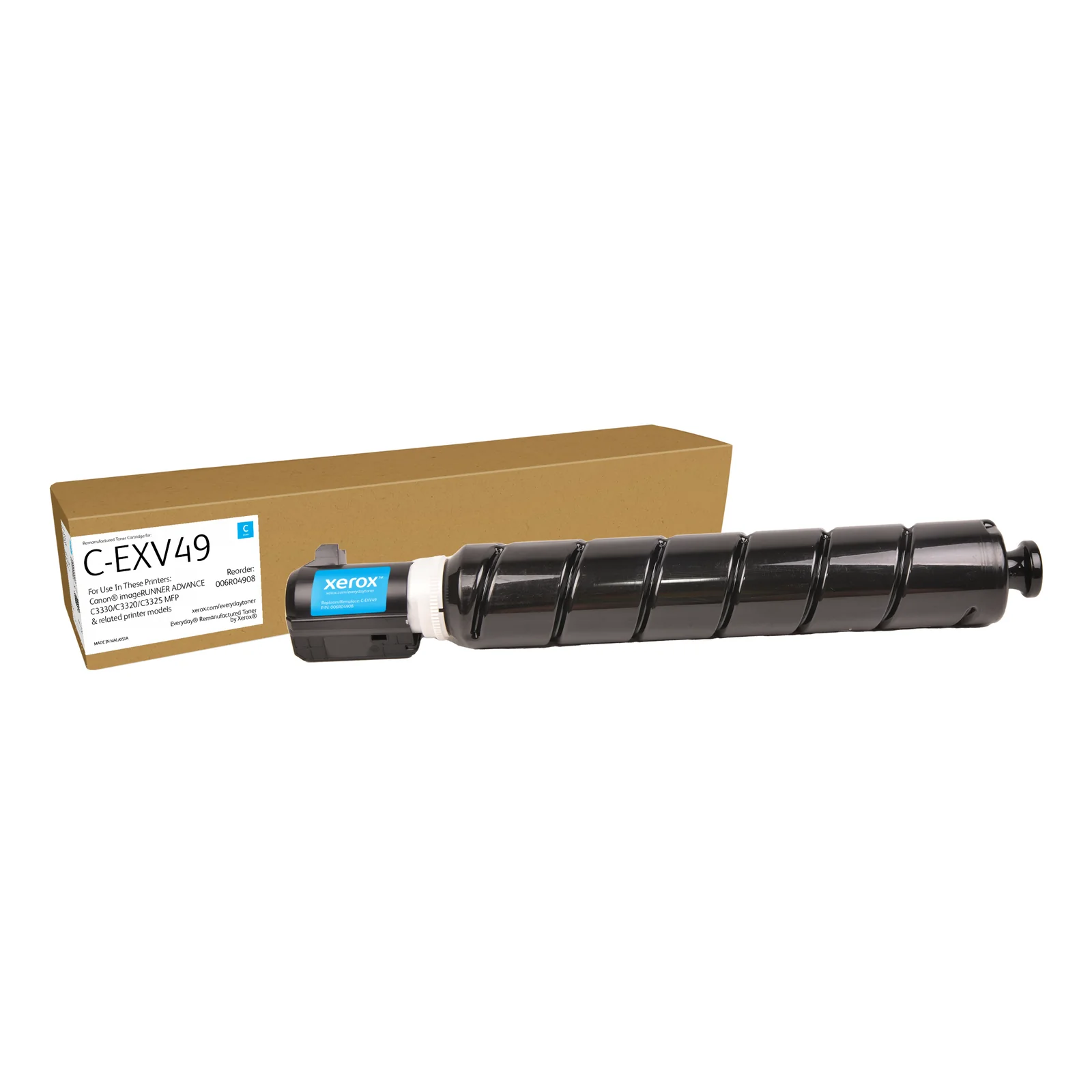 Toner remanufacturé Cyan Everyday™ de Xerox compatible avec Canon C-EXV49 (8525B002), Capacité standard