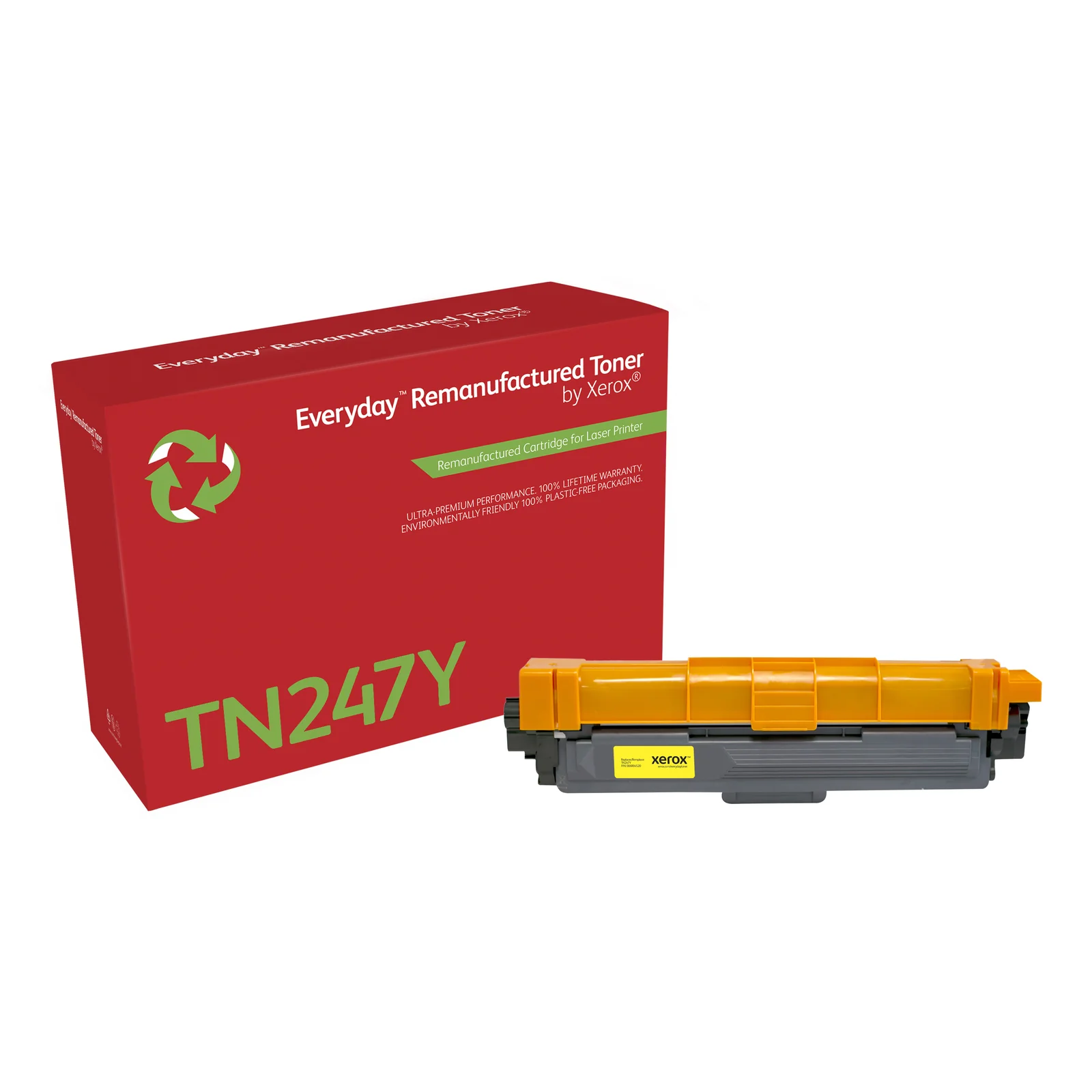 Toner remanufacturé Jaune Everyday™ de Xerox compatible avec Brother TN247Y, Grande capacité