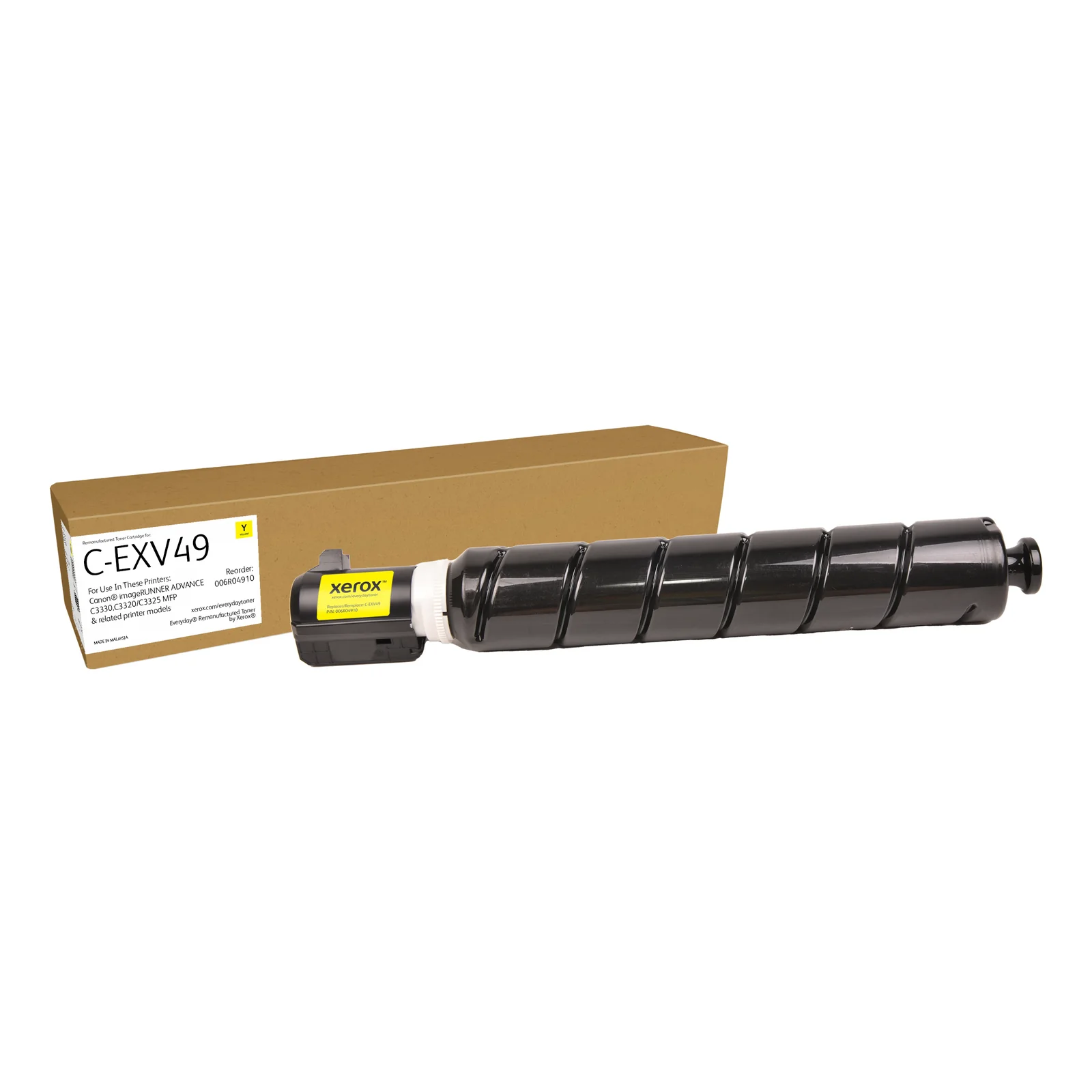 Toner remanufacturé Jaune Everyday™ de Xerox compatible avec Canon C-EXV49 (8527B002), Capacité standard
