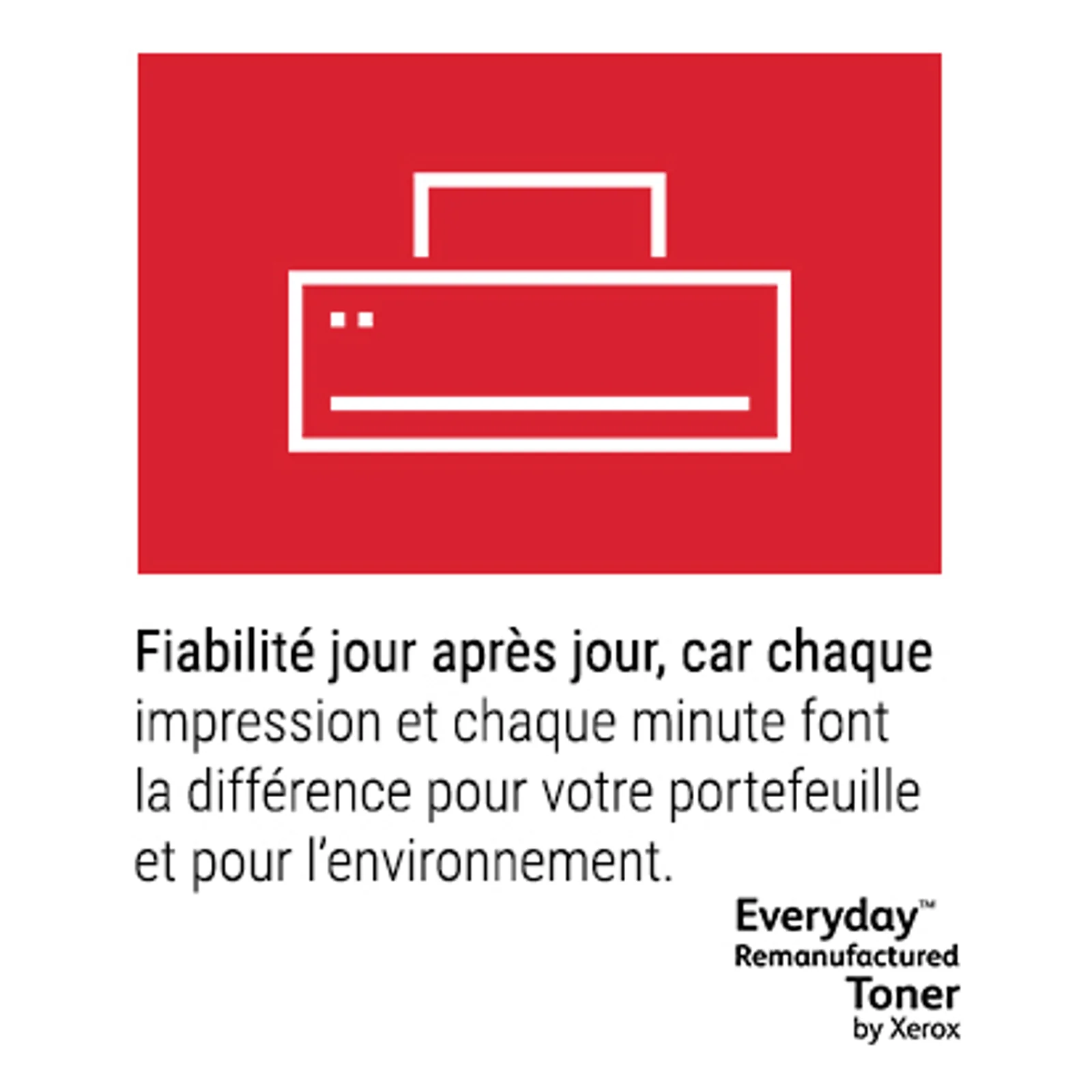 Toner remanufacturé Mono Everyday™ de Xerox compatible avec Brother TN-3430, Capacité standard