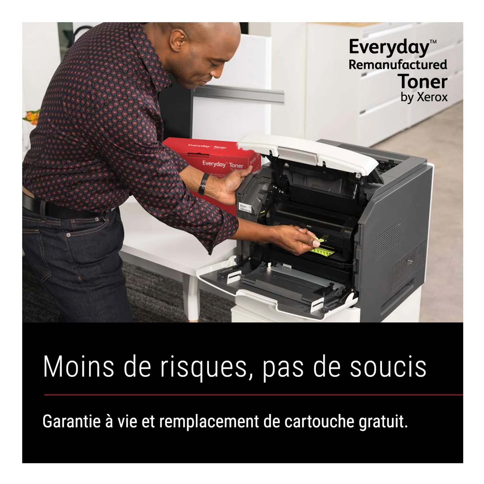 Toner remanufacturé Mono Everyday™ de Xerox compatible avec Brother TN-3430, Capacité standard