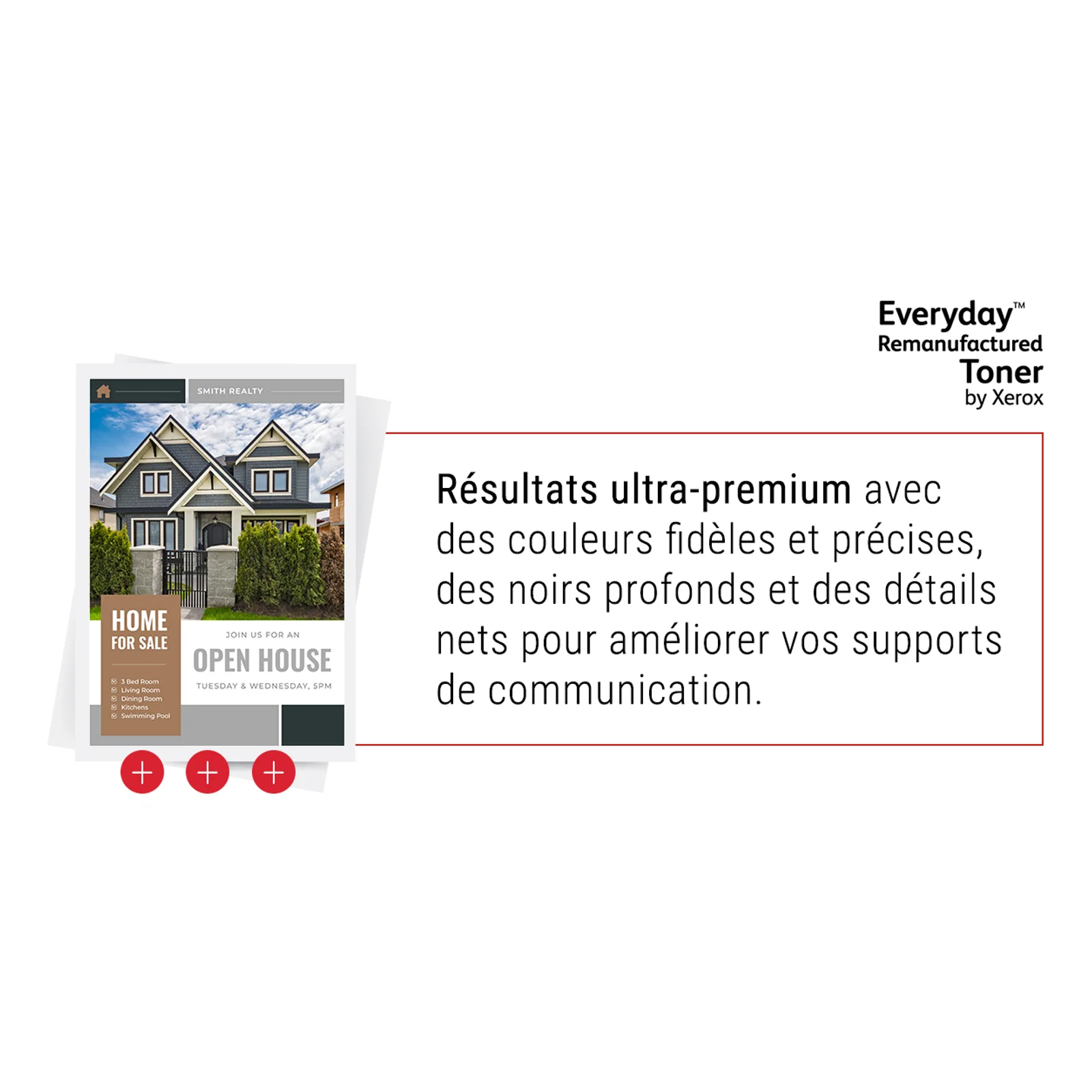 Toner remanufacturé Mono Everyday™ de Xerox compatible avec Brother TN-3430, Capacité standard