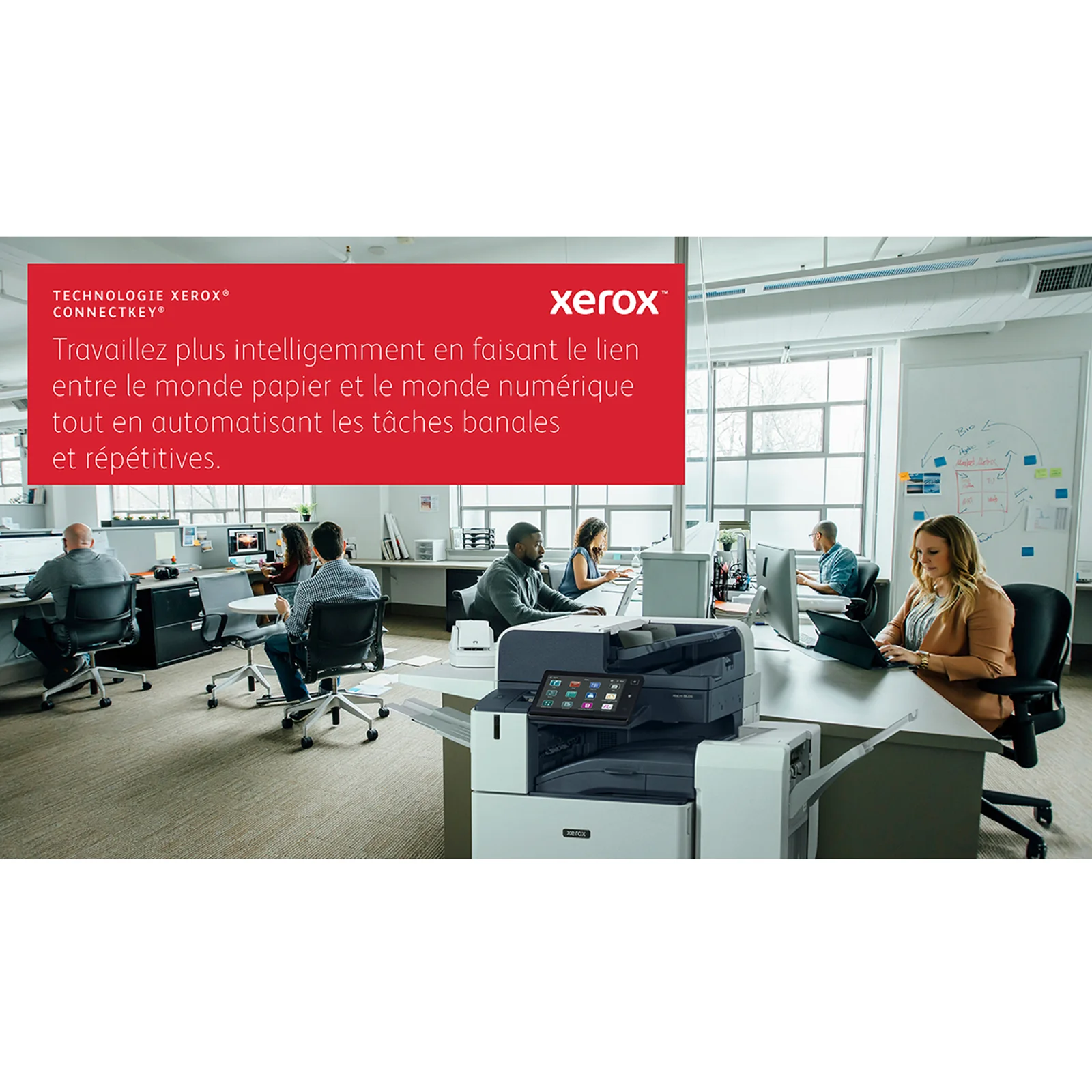 Xerox VersaLink B415 A4 47 ppm - Copie/Impression/Numérisation/Fax recto verso PS3 PCL5e/6 2 magasins, total 650 feuilles