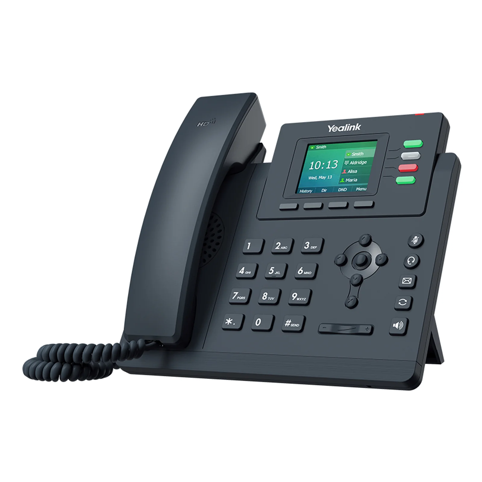 SIP-T33G téléphone fixe Gris 4 lignes LED