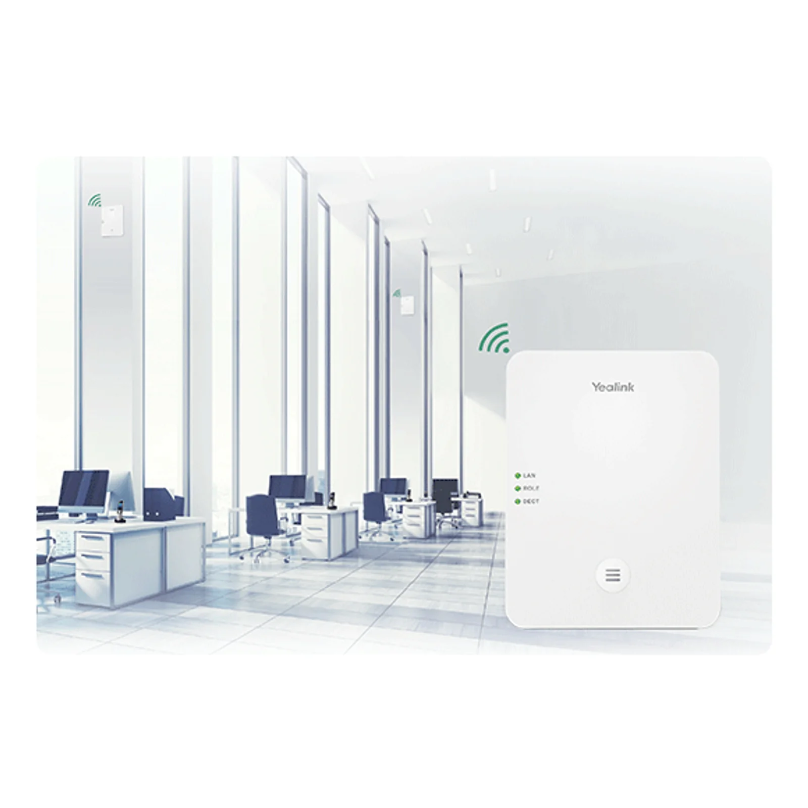 Yealink W80DM station de base DECT Blanc