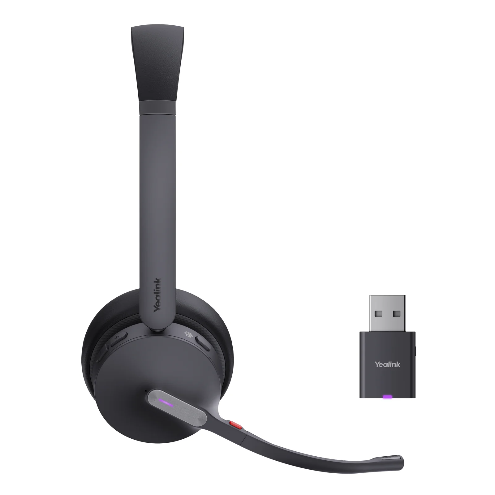 Yealink WH64 Hybrid Dual Teams Casque Sans fil Arceau Bureau/Centre d'appels Micro-USB Bluetooth Noir