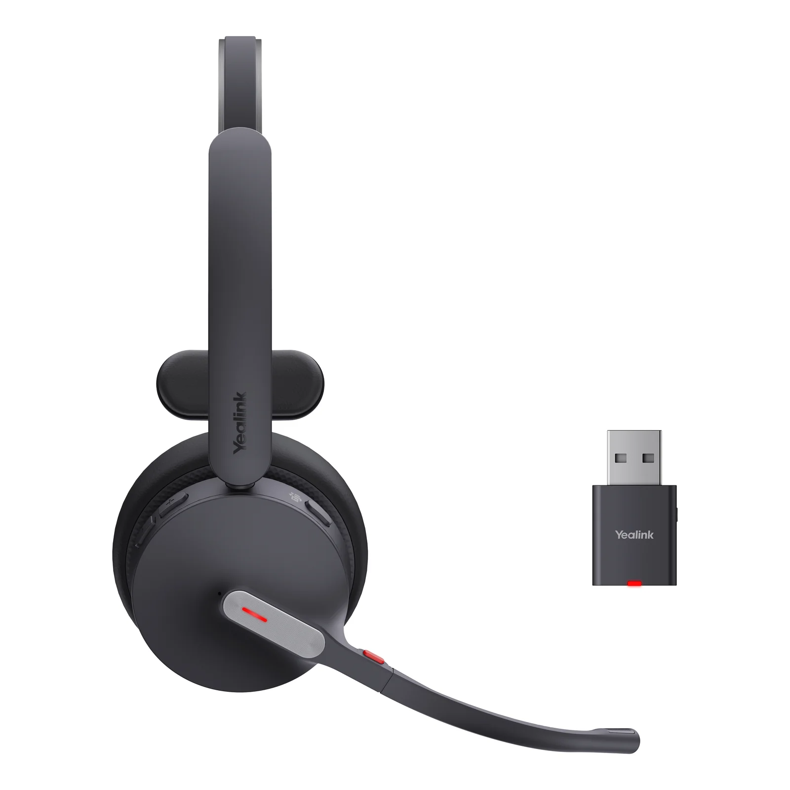 Yealink WH64 Hybrid Mono Teams Casque Sans fil Arceau Bureau/Centre d'appels Micro-USB Bluetooth Noir