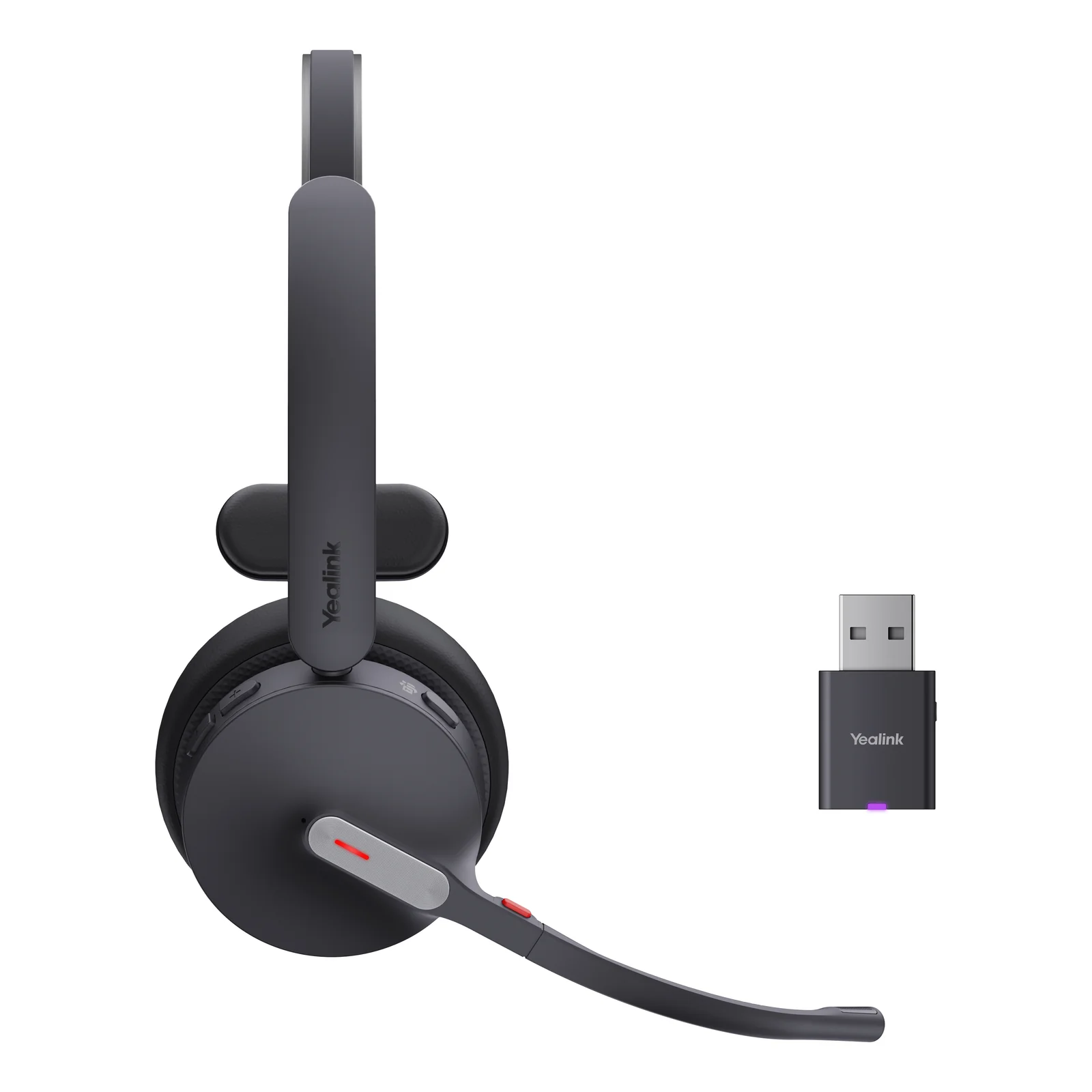 Yealink WH64 Hybrid Mono Teams Casque Sans fil Arceau Bureau/Centre d'appels Micro-USB Bluetooth Noir