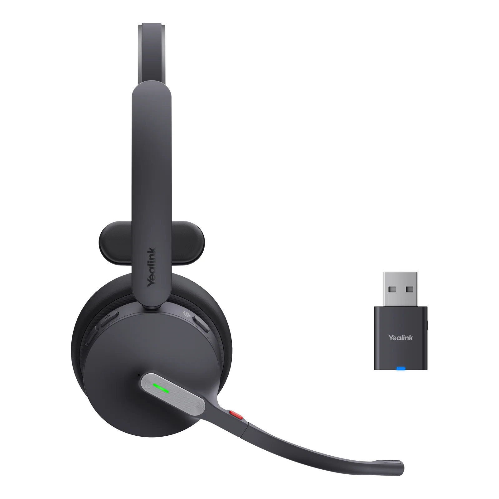 Yealink WH64 Hybrid Mono Teams Casque Sans fil Arceau Bureau/Centre d'appels Micro-USB Bluetooth Noir