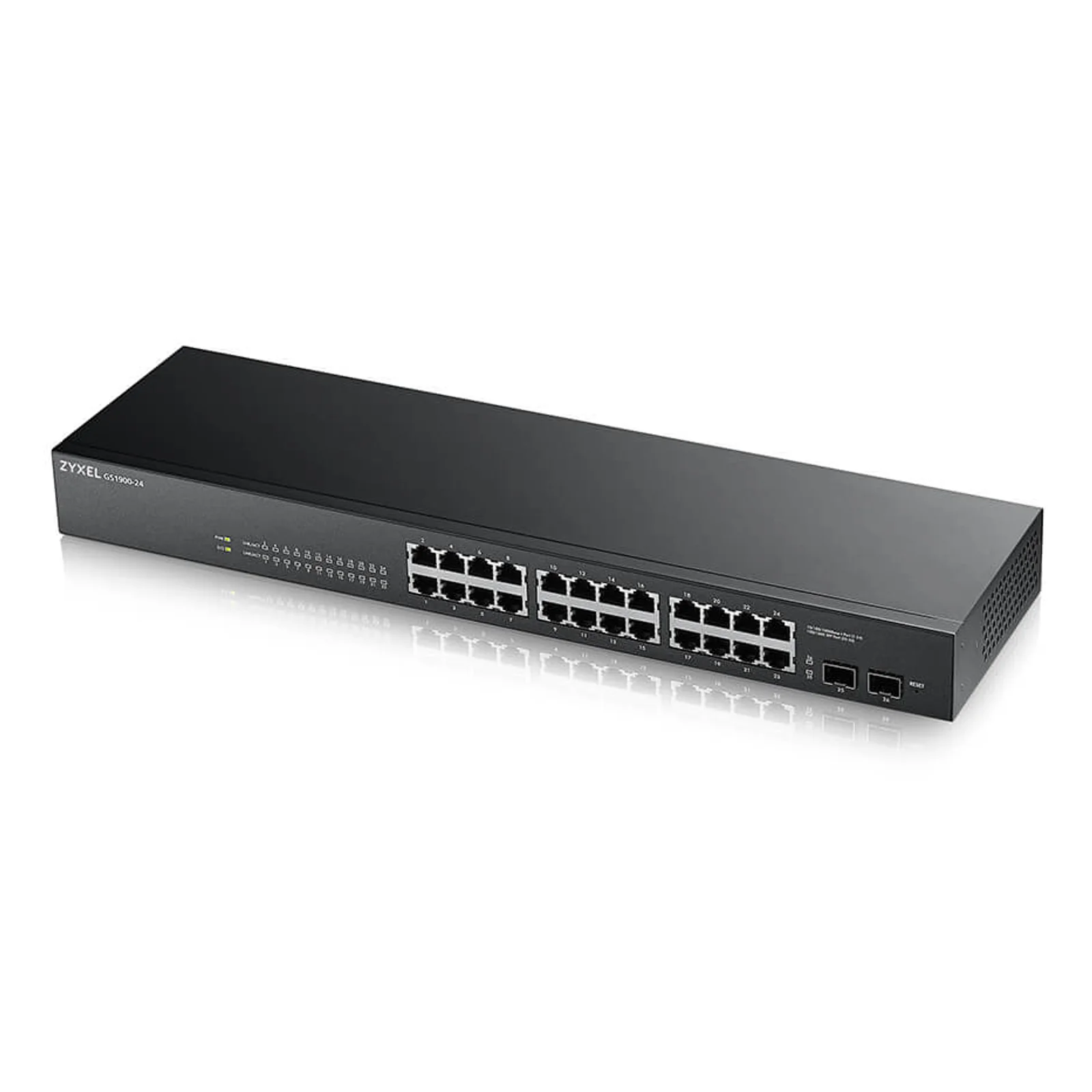 Zyxel GS-1900-24 v2 Géré L2 Gigabit Ethernet (10/100/1000) 1U Noir