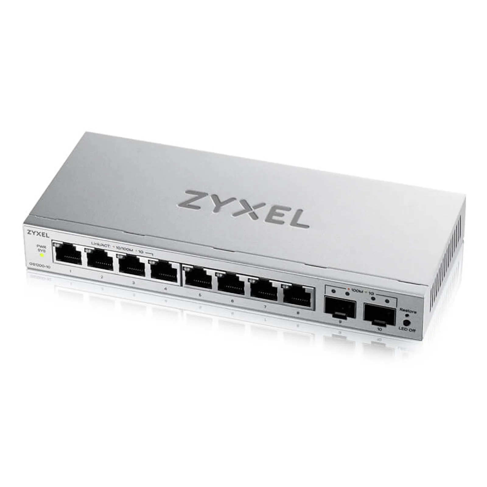 GS1200-10v3 Géré L2 Gigabit Ethernet (10/100/1000) Bureau Gris