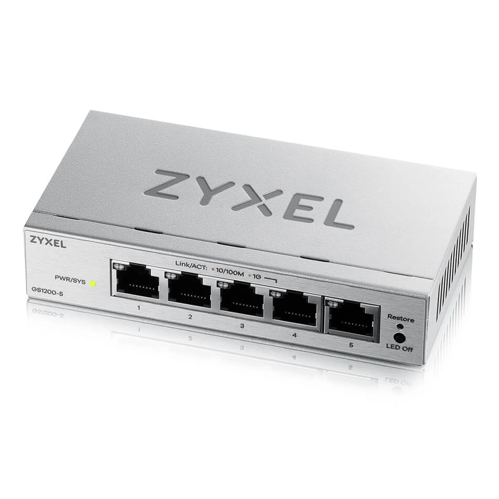 GS1200-5V3 Géré L2 Gigabit Ethernet (10/100/1000) Bureau Gris