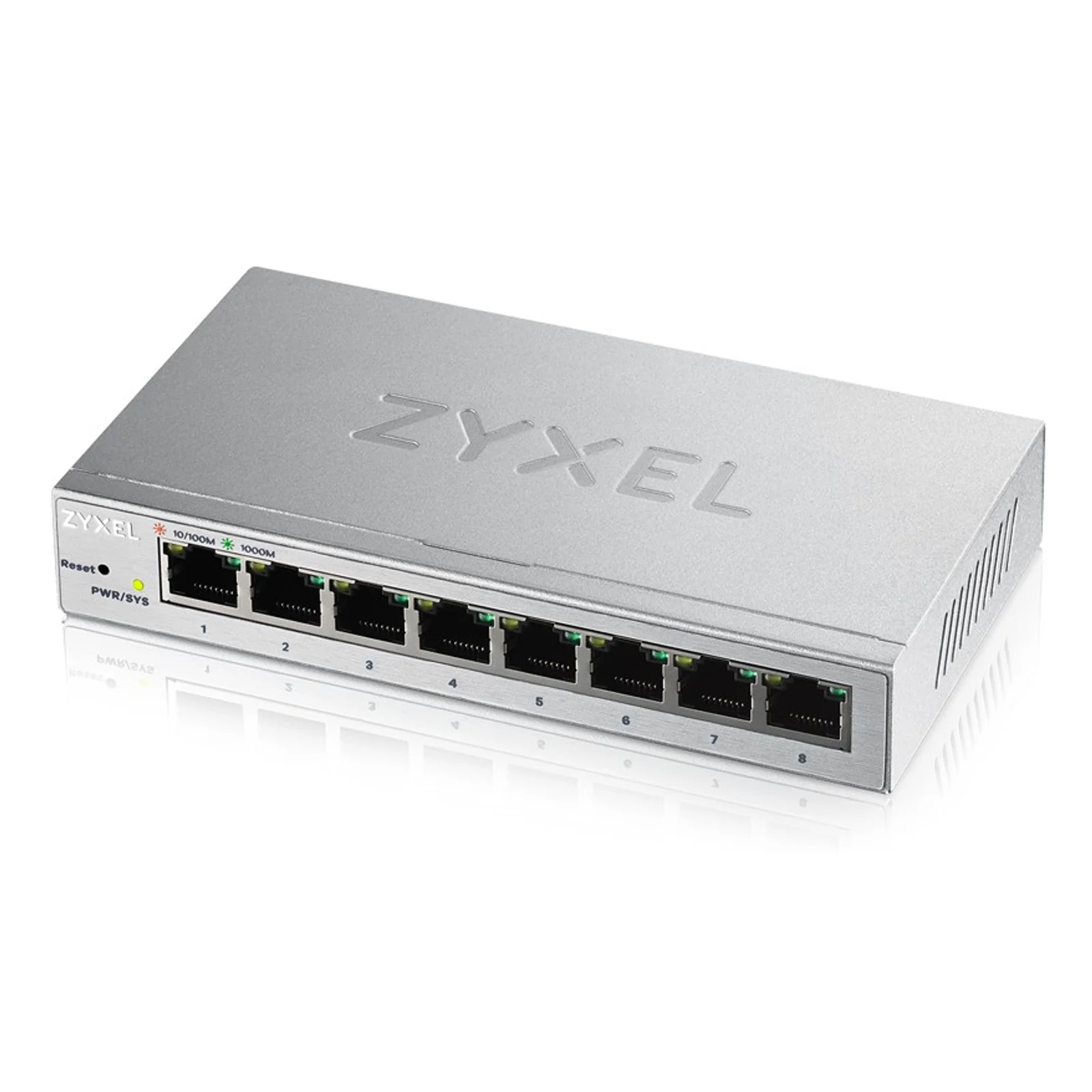 GS1200-8 Géré Gigabit Ethernet (10/100/1000) Argent