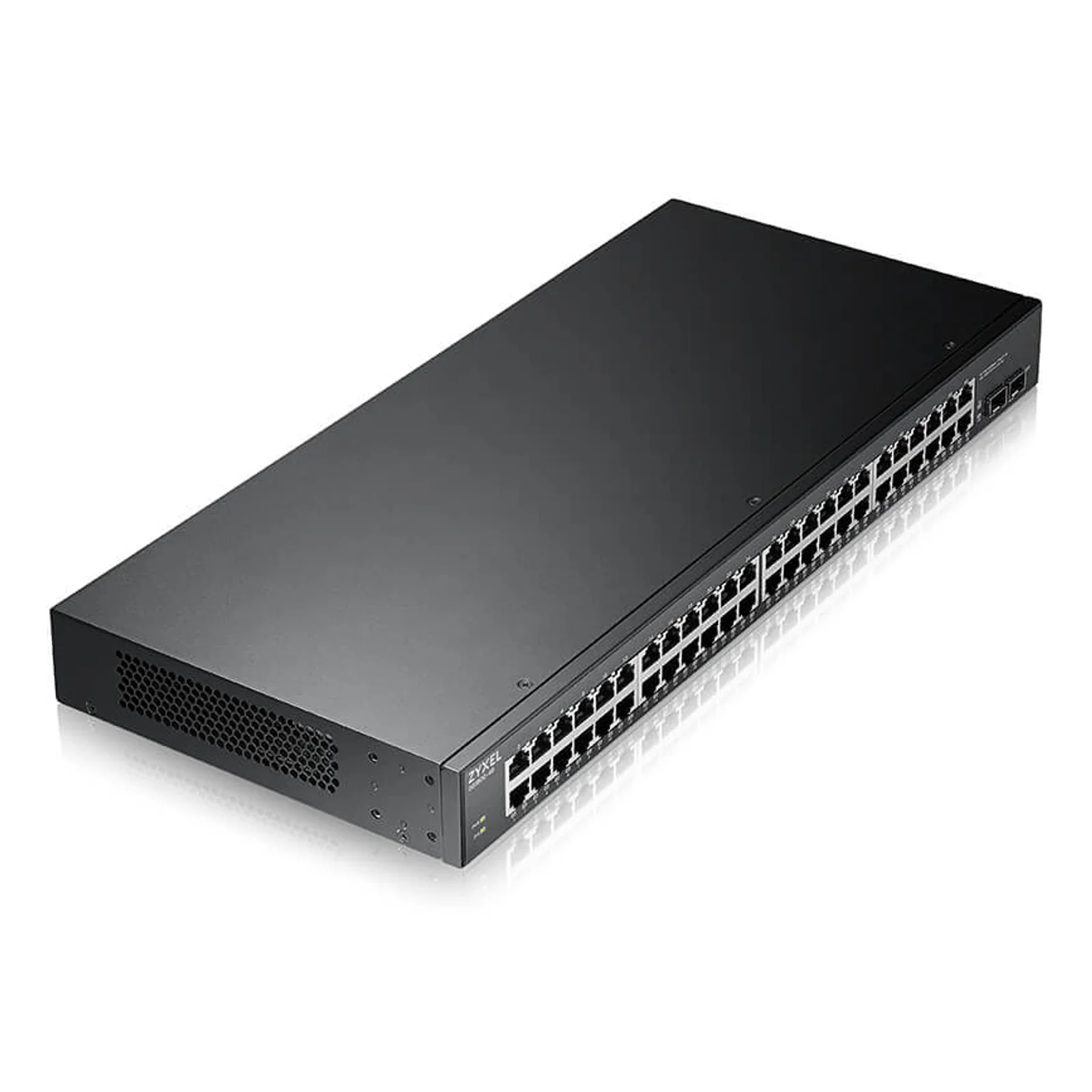 Zyxel GS1900-48HPv2 Géré L2 Gigabit Ethernet (10/100/1000) Connexion Ethernet, supportant l'alimentation via ce port (PoE) Noir