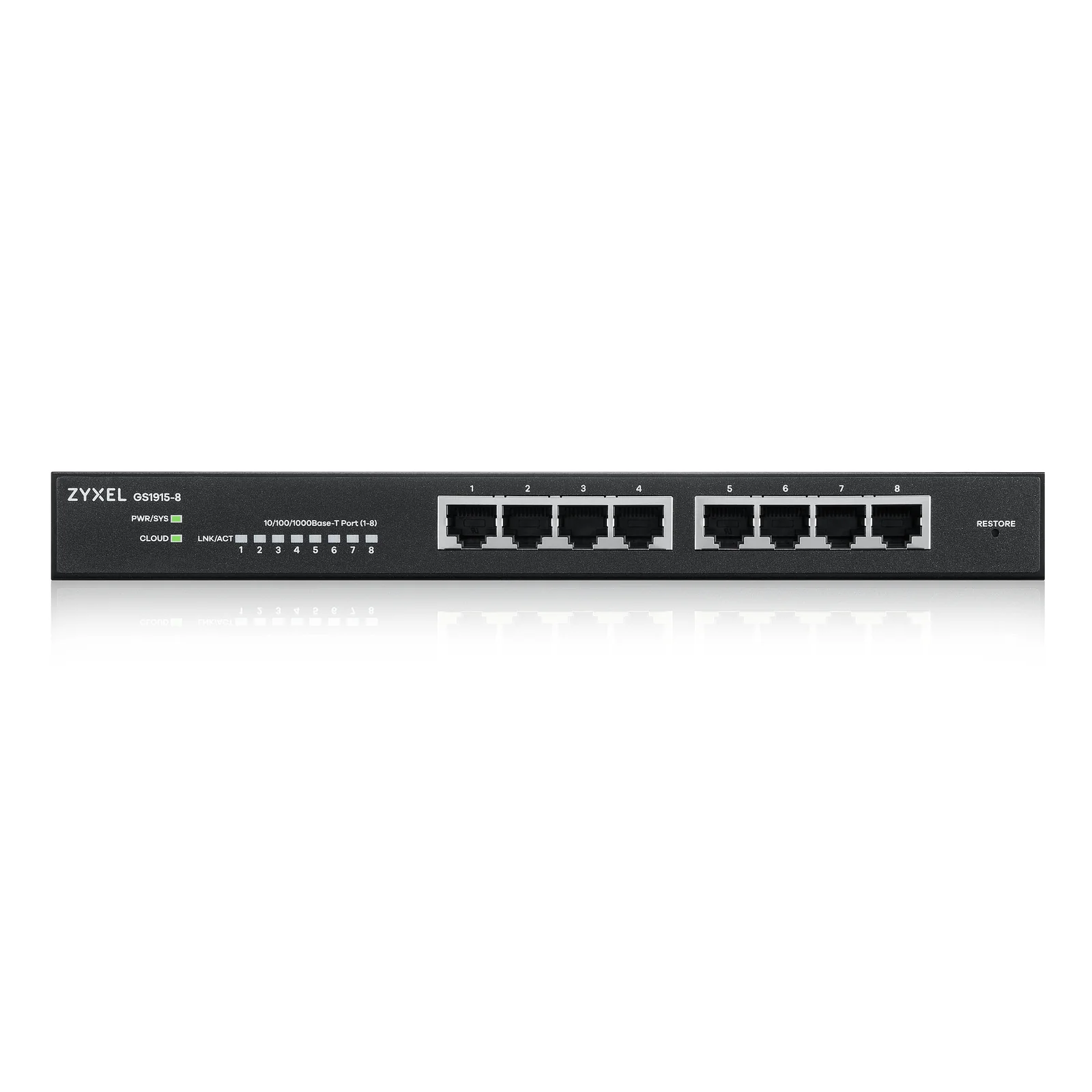 Zyxel GS1915-8 Géré L2 Gigabit Ethernet (10/100/1000) Noir
