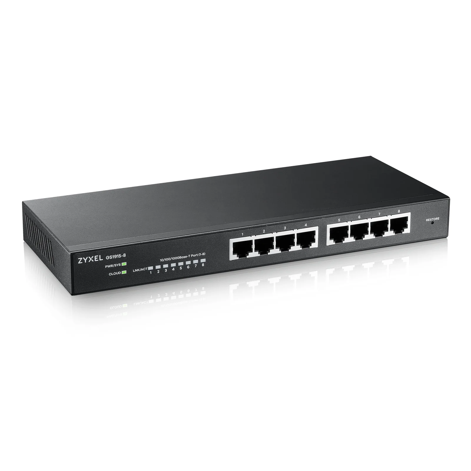 Zyxel GS1915-8 Géré L2 Gigabit Ethernet (10/100/1000) Noir