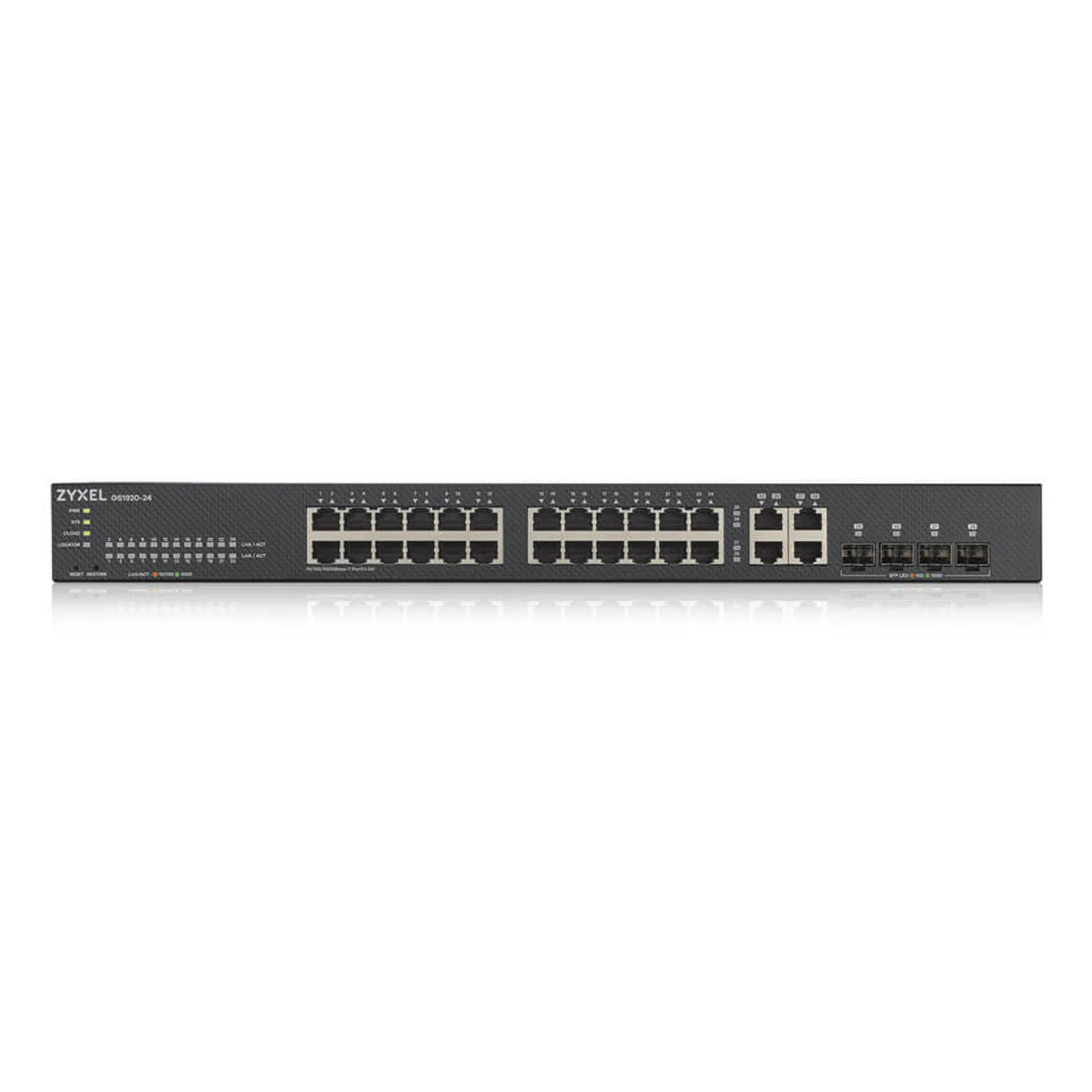 Zyxel GS1920-24V2 Géré Gigabit Ethernet (10/100/1000) Noir