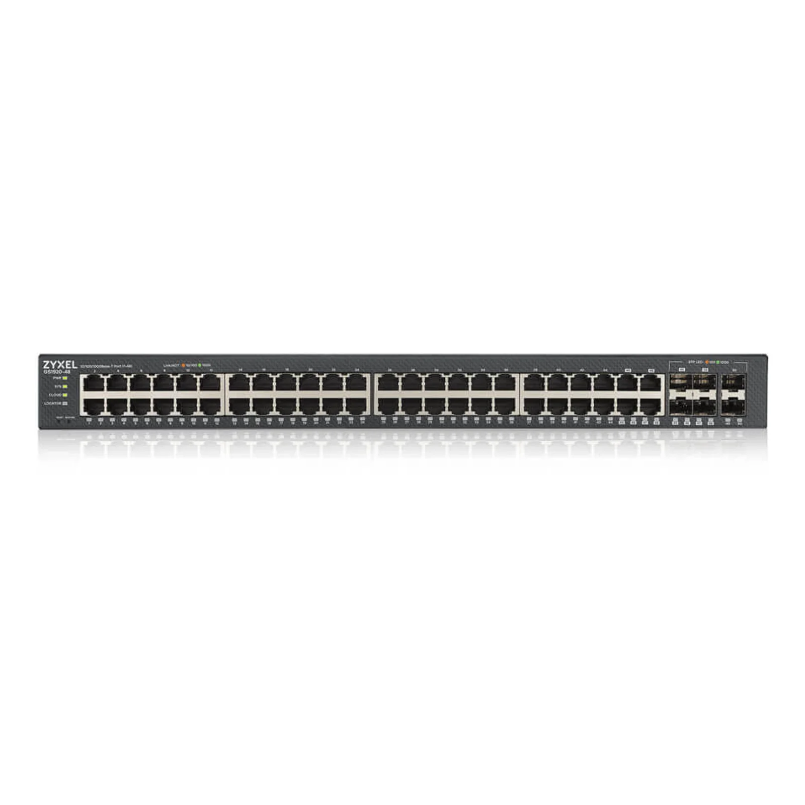 Zyxel GS1920-48V2 Géré Gigabit Ethernet (10/100/1000) Noir