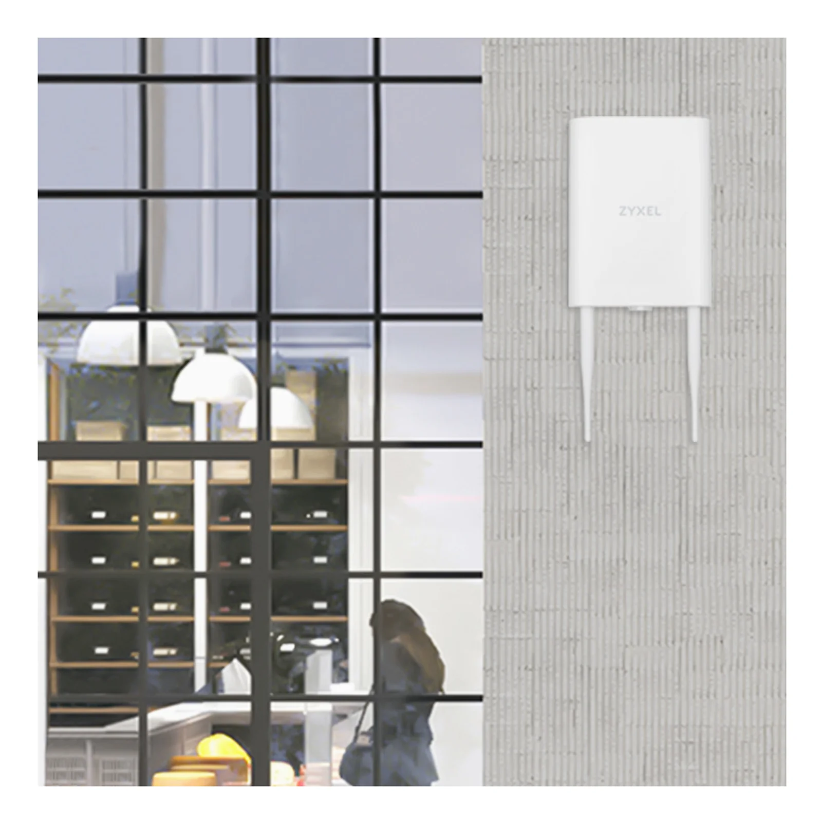 Zyxel NWA55AXE 1775 Mbit/s Blanc Connexion Ethernet, supportant l'alimentation via ce port (PoE)