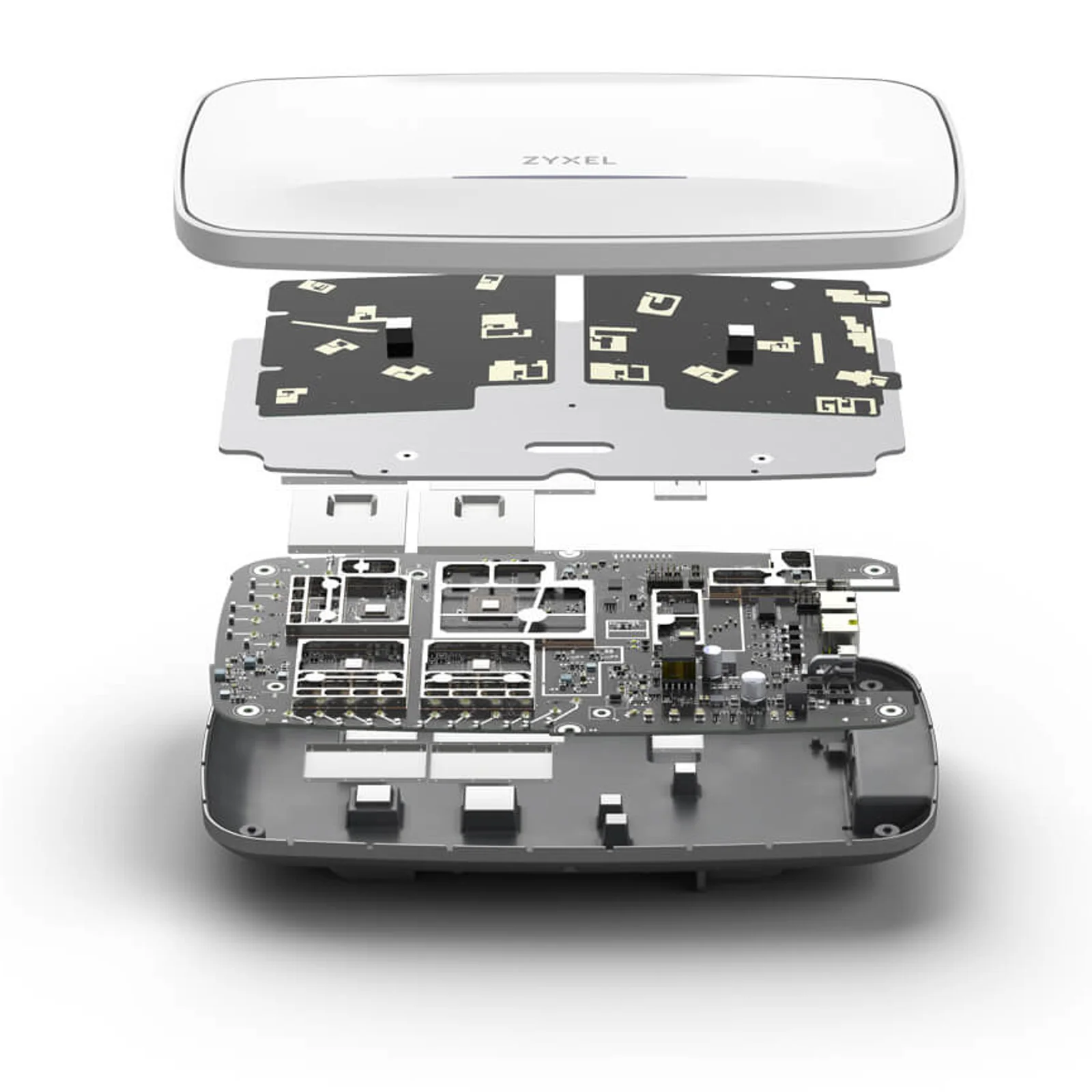 Zyxel WBE660S-EU0101F point d'accès réseaux locaux sans fil 11530 Mbit/s Gris Connexion Ethernet, supportant l'alimentation via ce port (PoE)