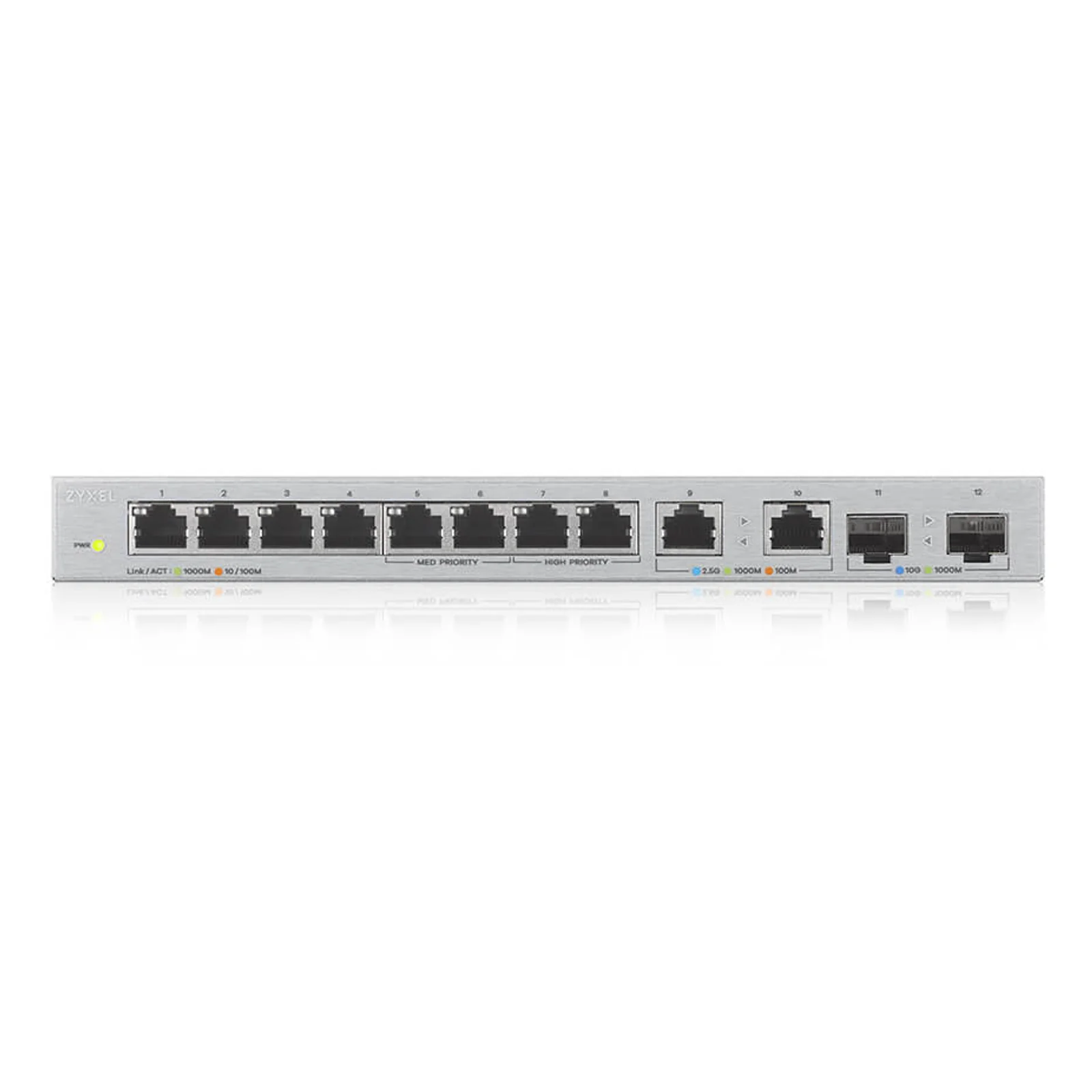 Zyxel XGS1010-12-ZZ0102F commutateur réseau Non-géré Gigabit Ethernet (10/100/1000) Gris