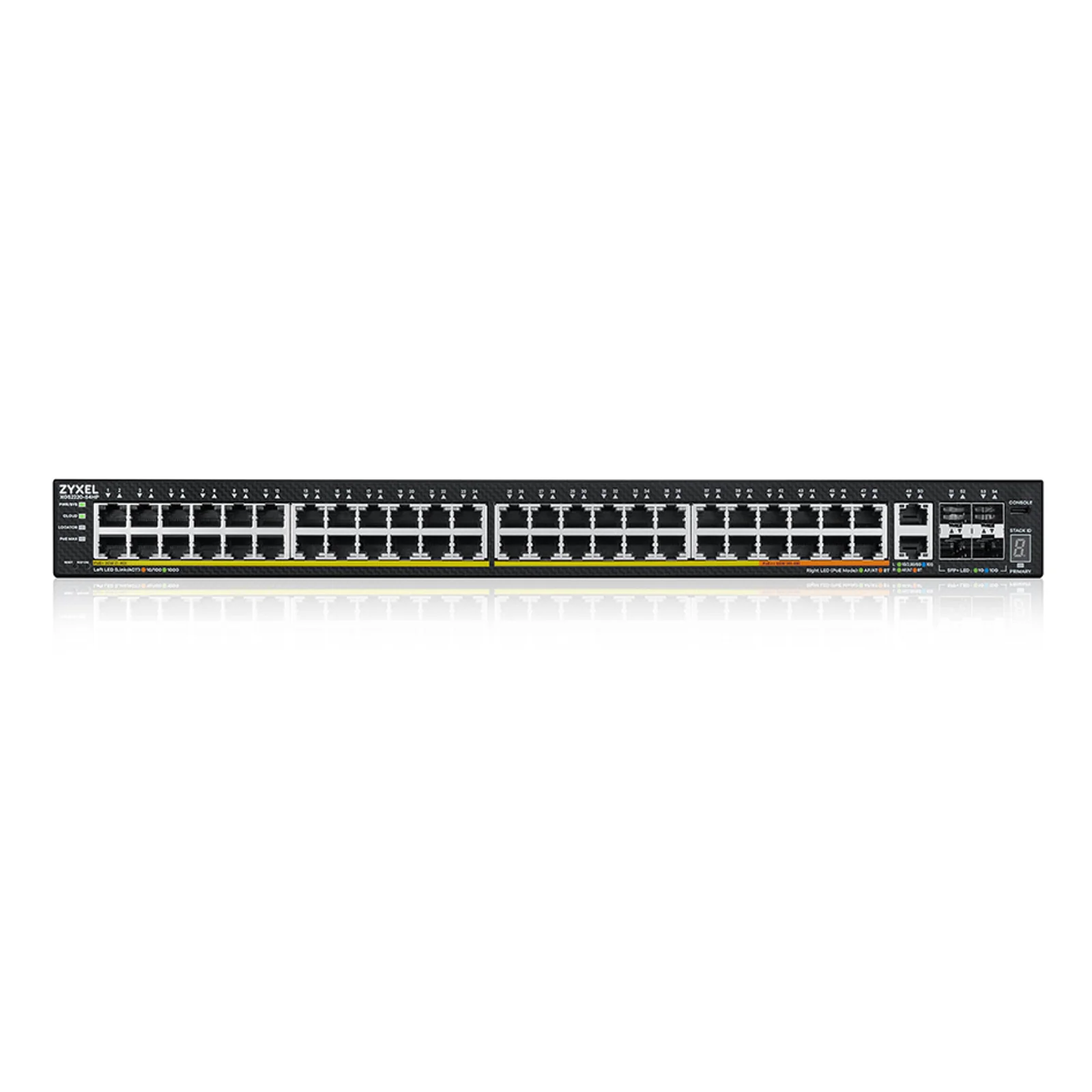 Zyxel XGS2220-54HP Géré L3 Gigabit Ethernet (10/100/1000) Connexion Ethernet, supportant l'alimentation via ce port (PoE)