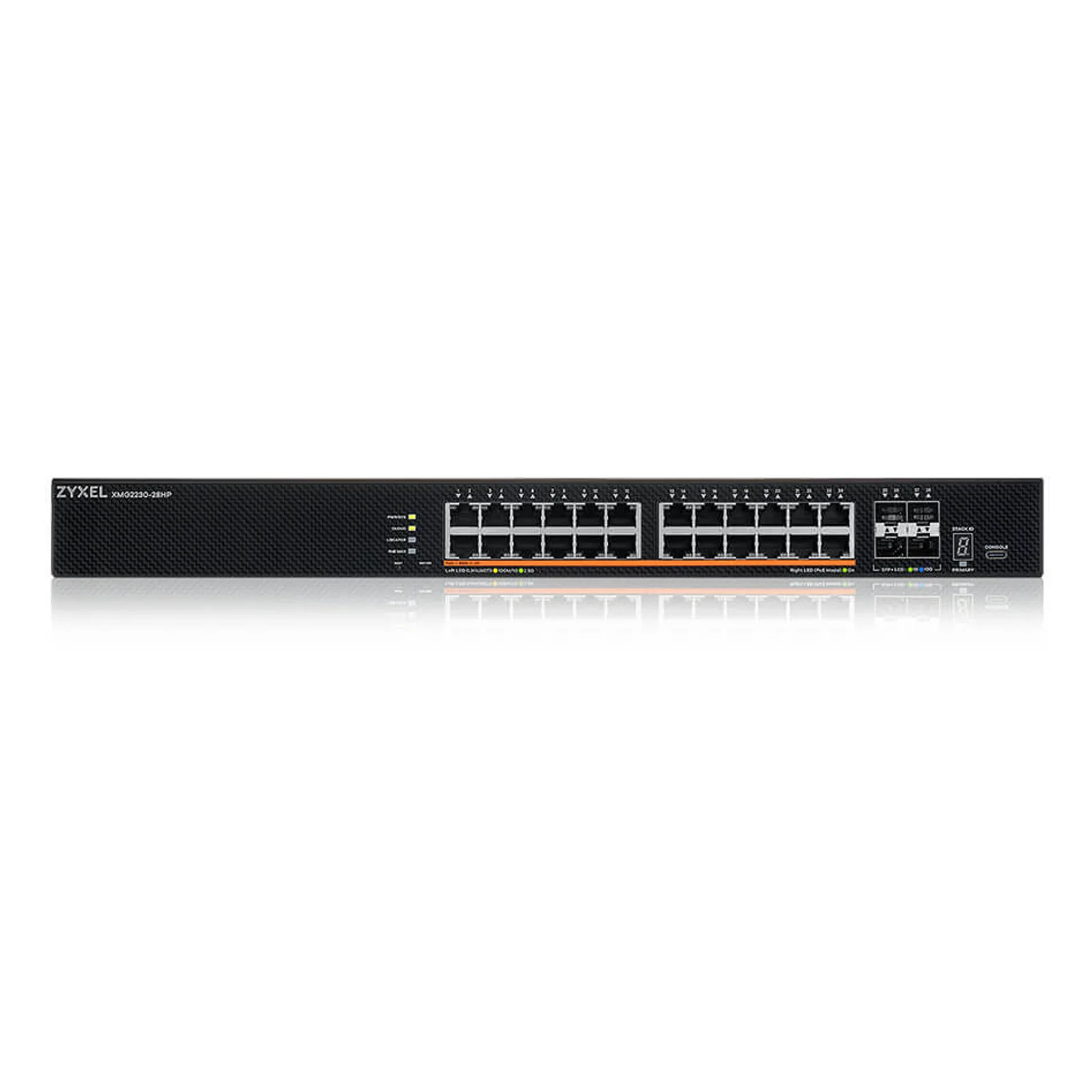 Zyxel XMG2230-28HP Géré L2/L3 2.5G Ethernet (100/1000/2500) Connexion Ethernet, supportant l'alimentation via ce port (PoE) 1U Noir