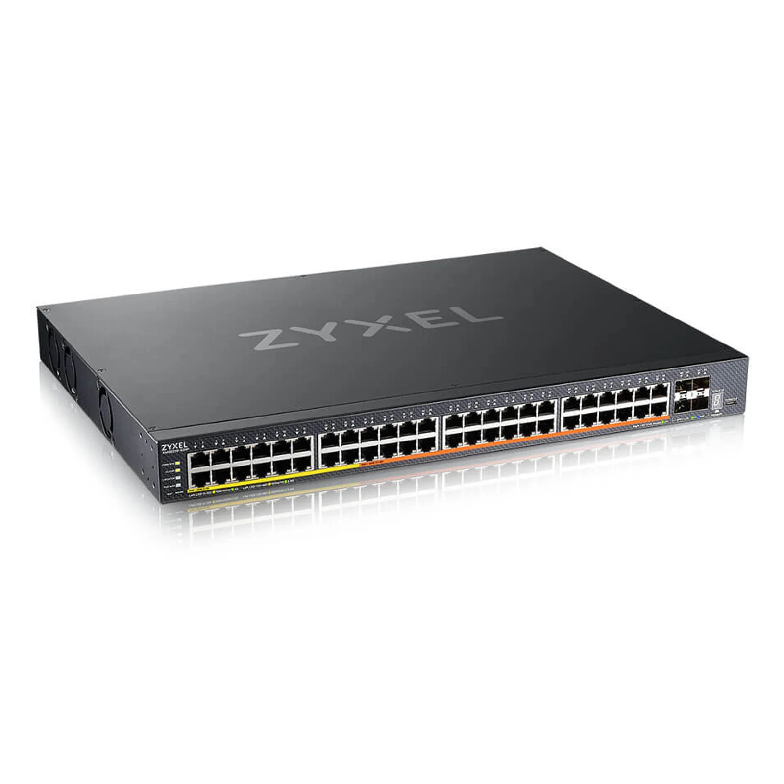 Zyxel XMG2230-52HP Géré L2/L3 2.5G Ethernet (100/1000/2500) Connexion Ethernet, supportant l'alimentation via ce port (PoE) 1U Noir