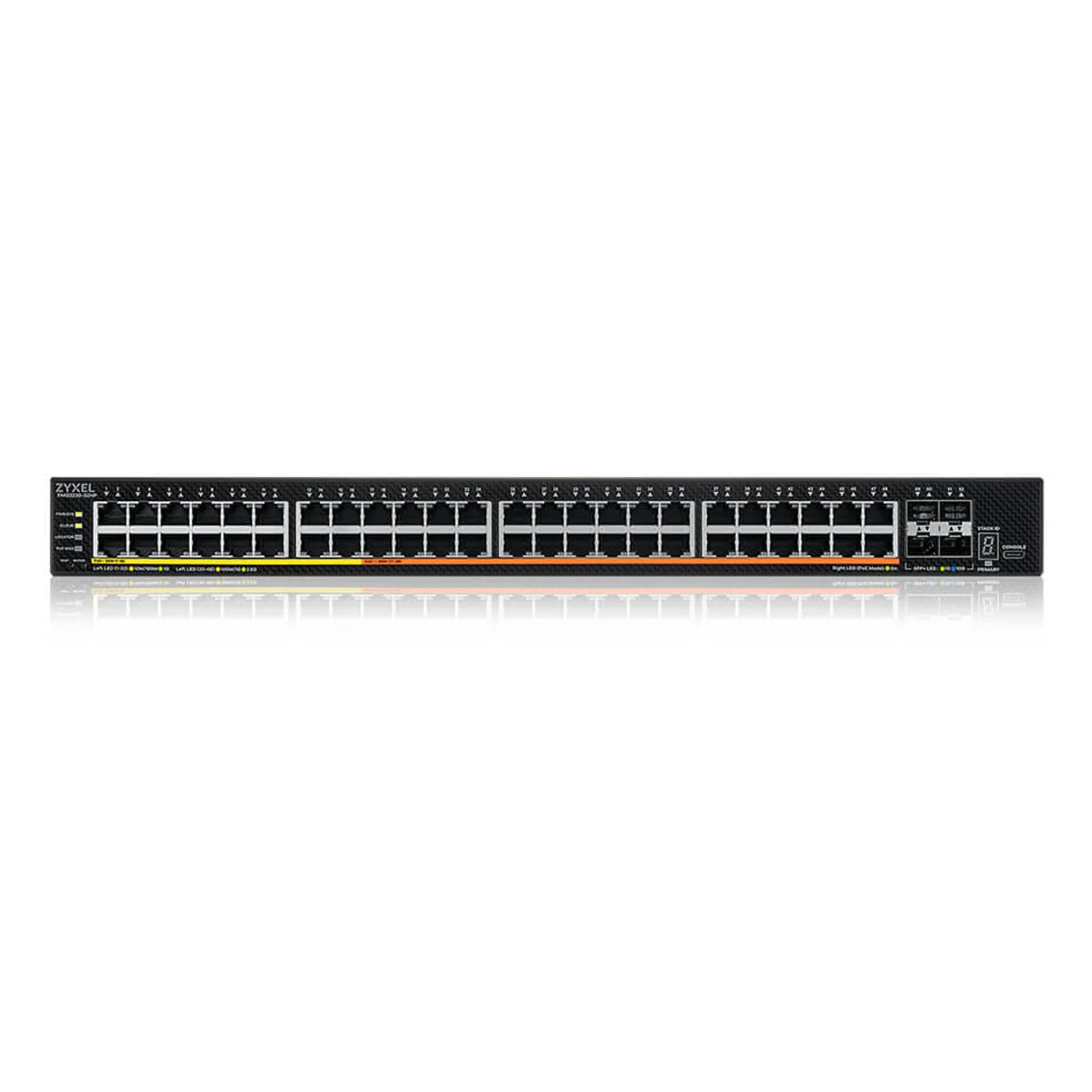 Zyxel XMG2230-52HP Géré L2/L3 2.5G Ethernet (100/1000/2500) Connexion Ethernet, supportant l'alimentation via ce port (PoE) 1U Noir